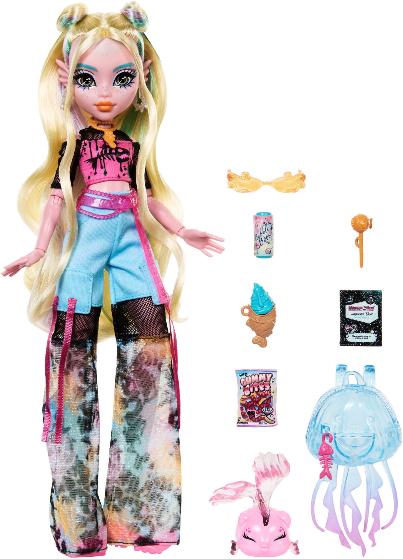 MonsterHigh™ Anziehpuppe »Lagoona Blue mit Haustier Neptuna«