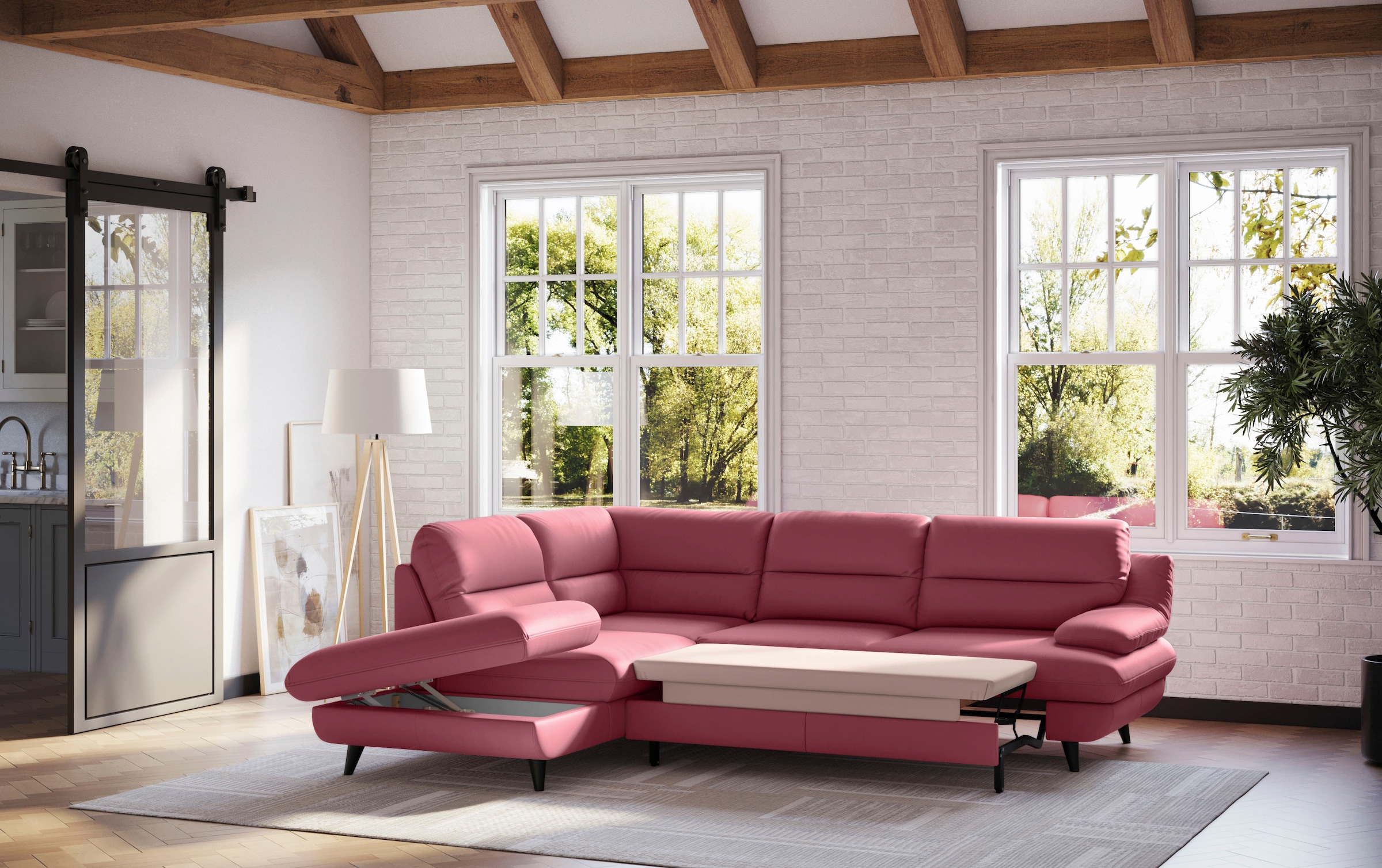 COTTA Ecksofa "Pike L-Form" Zeitloses Design günstig online kaufen