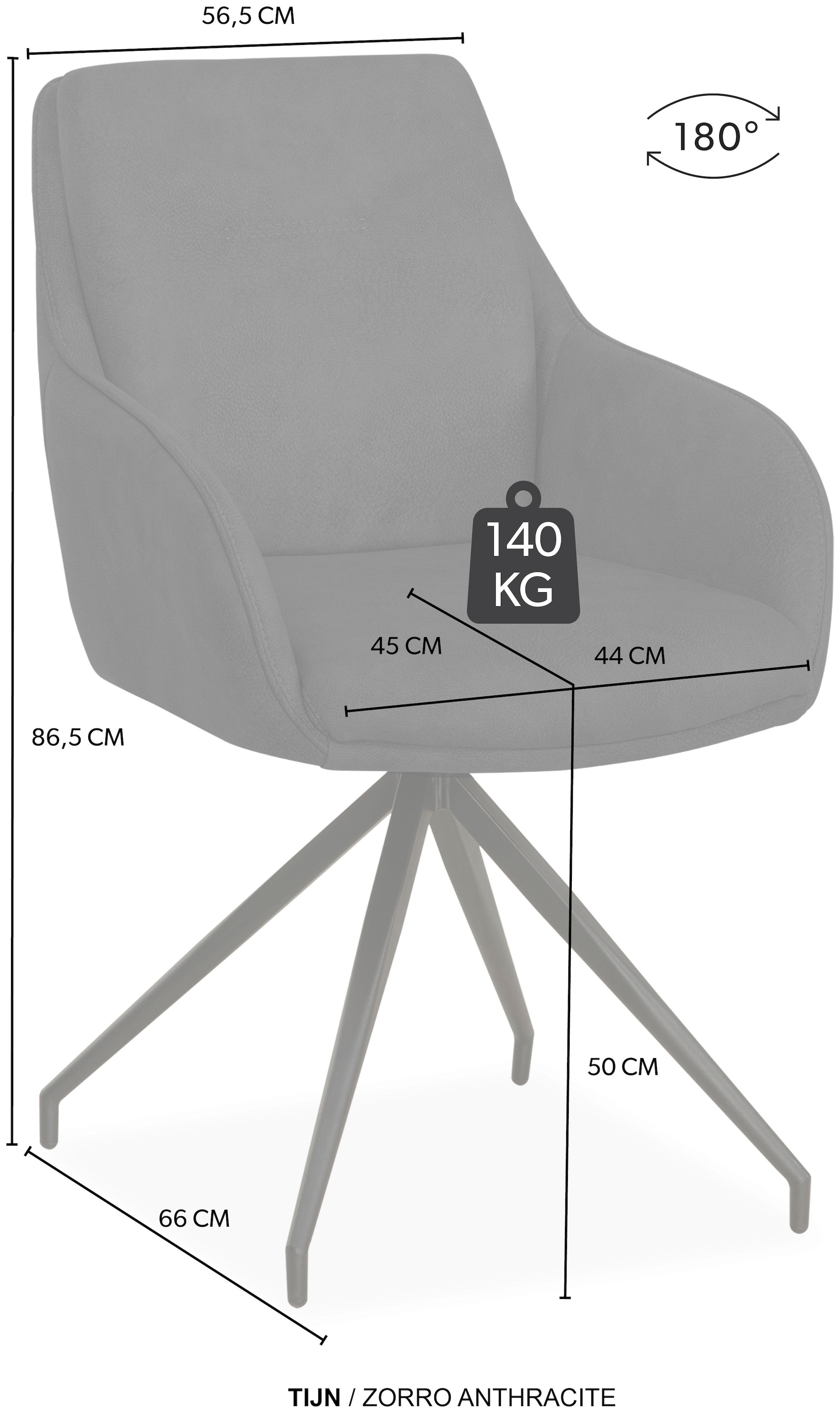 OMG Design Esszimmerstuhl »Tijn«, (Set), 2 St., Stoff, Drehstuhl, Armlehnenstuhl, pflegeleicht