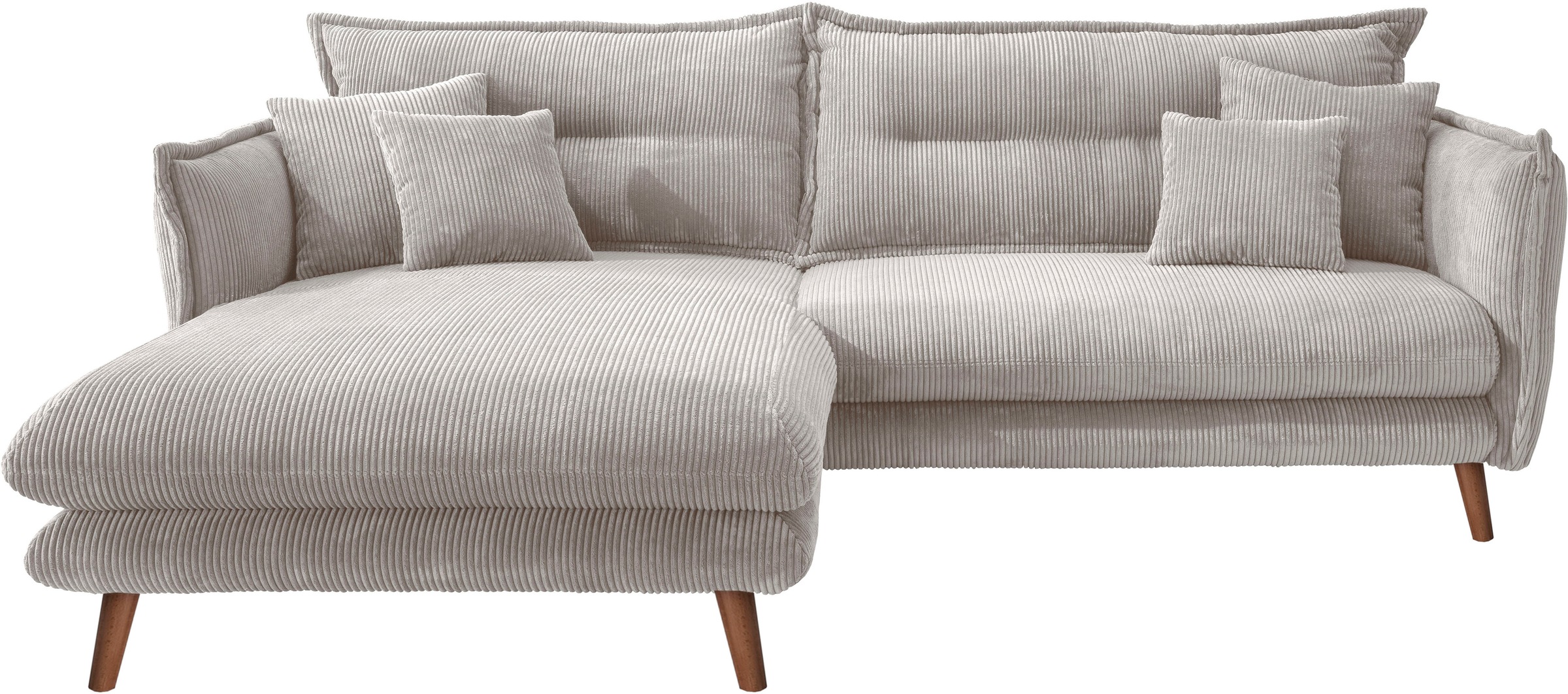INOSIGN Ecksofa "Lazio modern und bequem, schmale Armlehnen, tolle Detailve günstig online kaufen