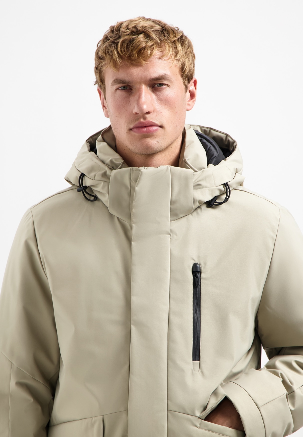 NO EXCESS Parka »No Excess Langer Parka mit Kapuze«
