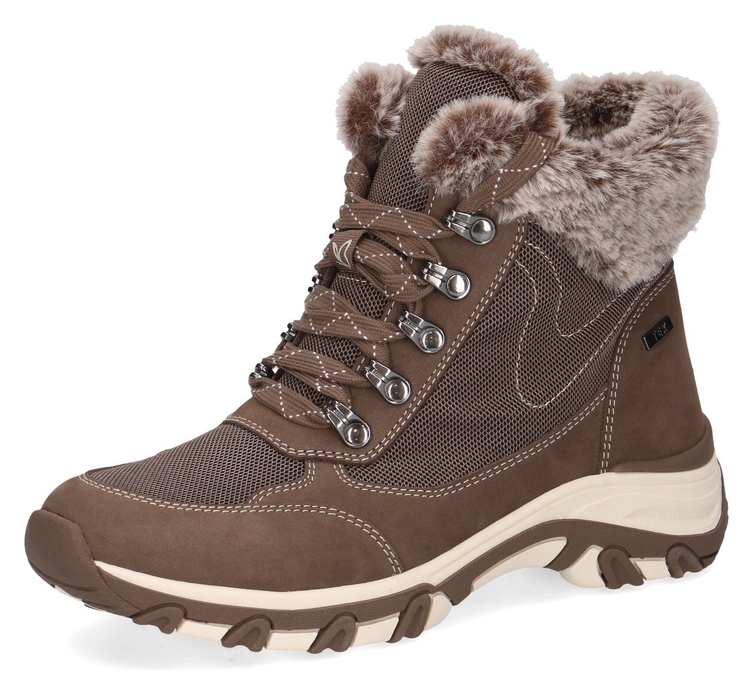 Winterboots, Keilabsatz, Schnürboots, Outdoorschuh in bequemer Weite