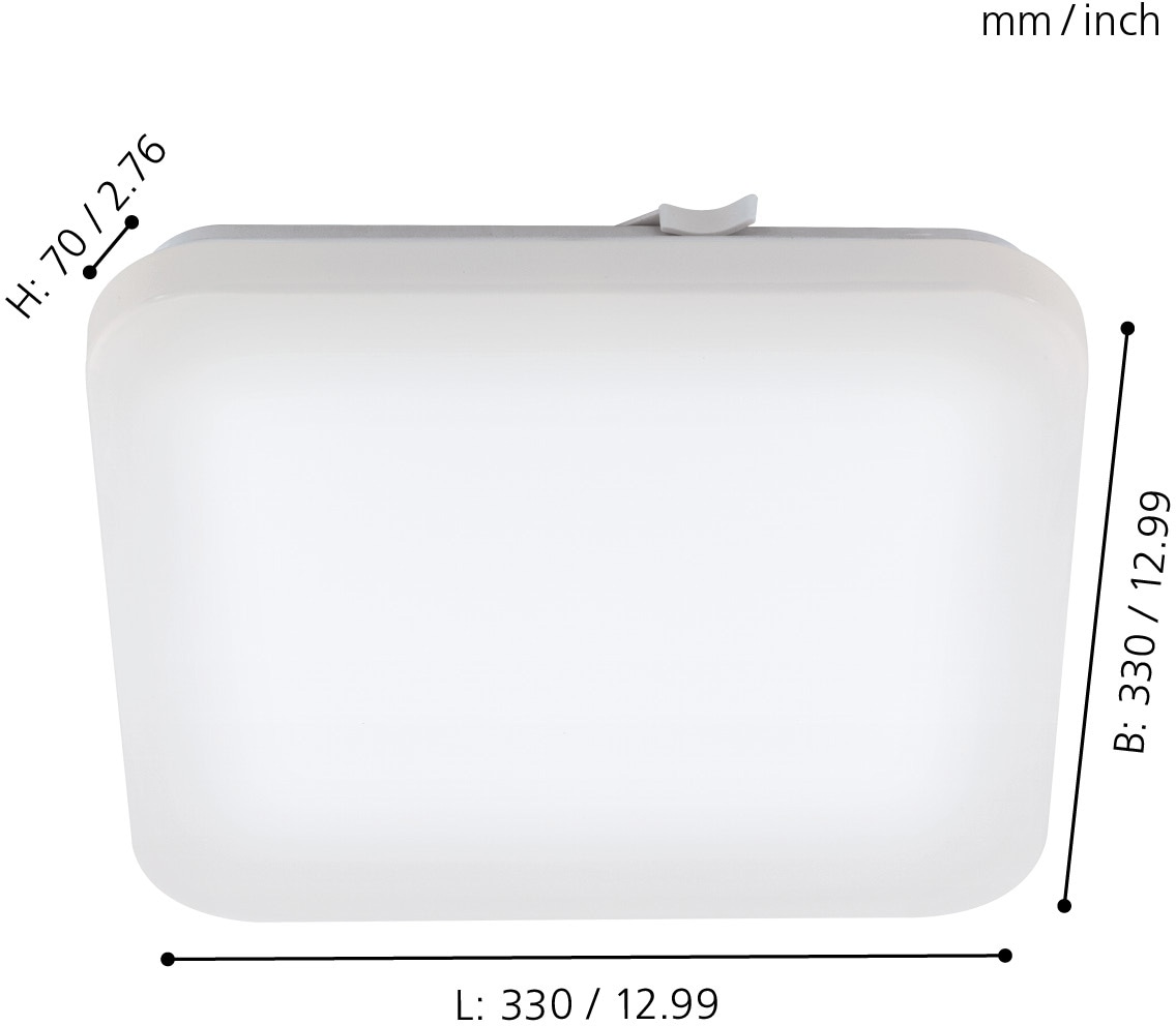 LED-Platine cm / x BAUR | (je H7 inkl. 14,5W) EGLO weiß x 1 flammig-flammig, B33 »FRANIA«, L33 LED Deckenleuchte 1 x /