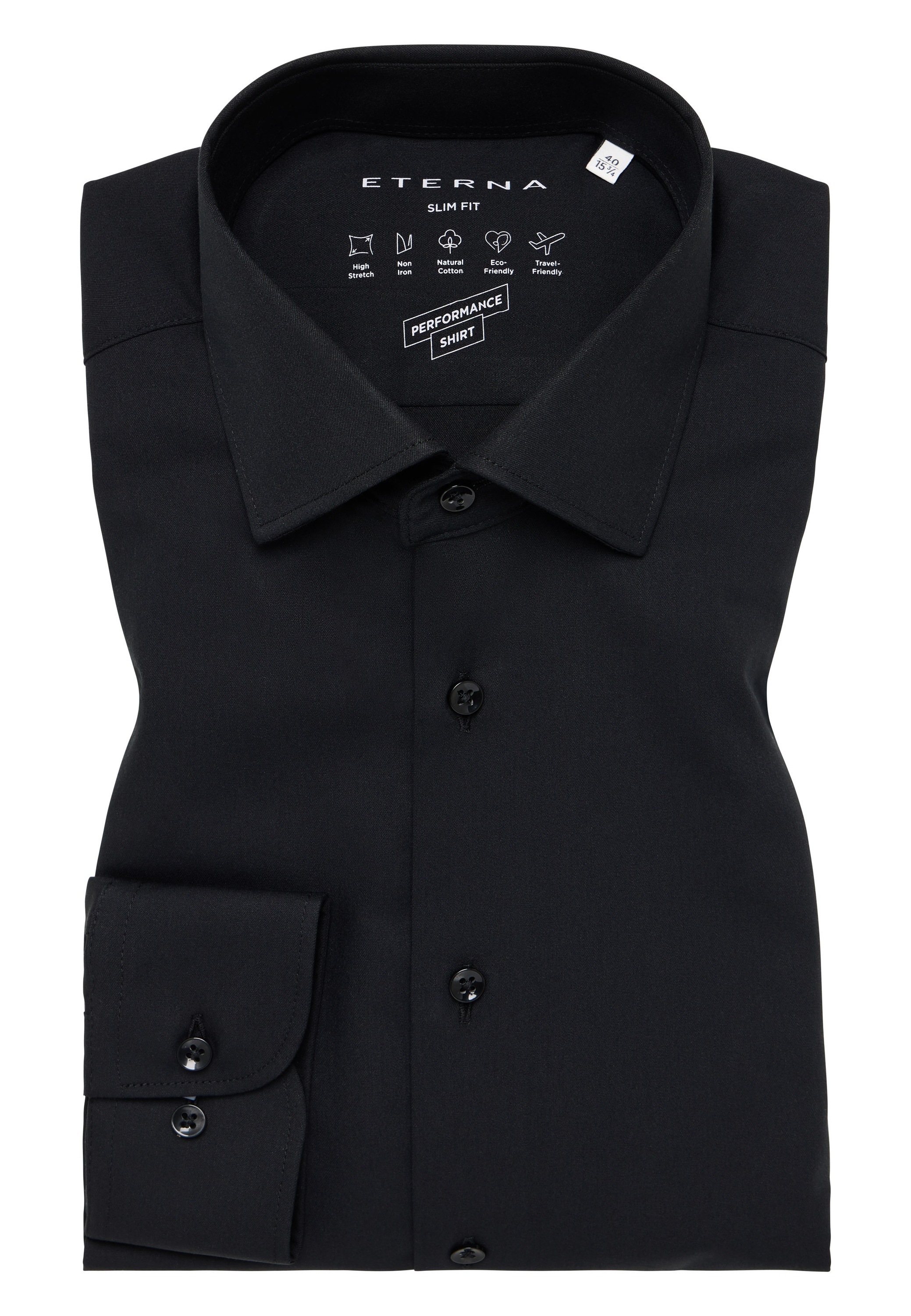 Eterna Langarmhemd »SLIM FIT«, NON IRON (bügelfrei)