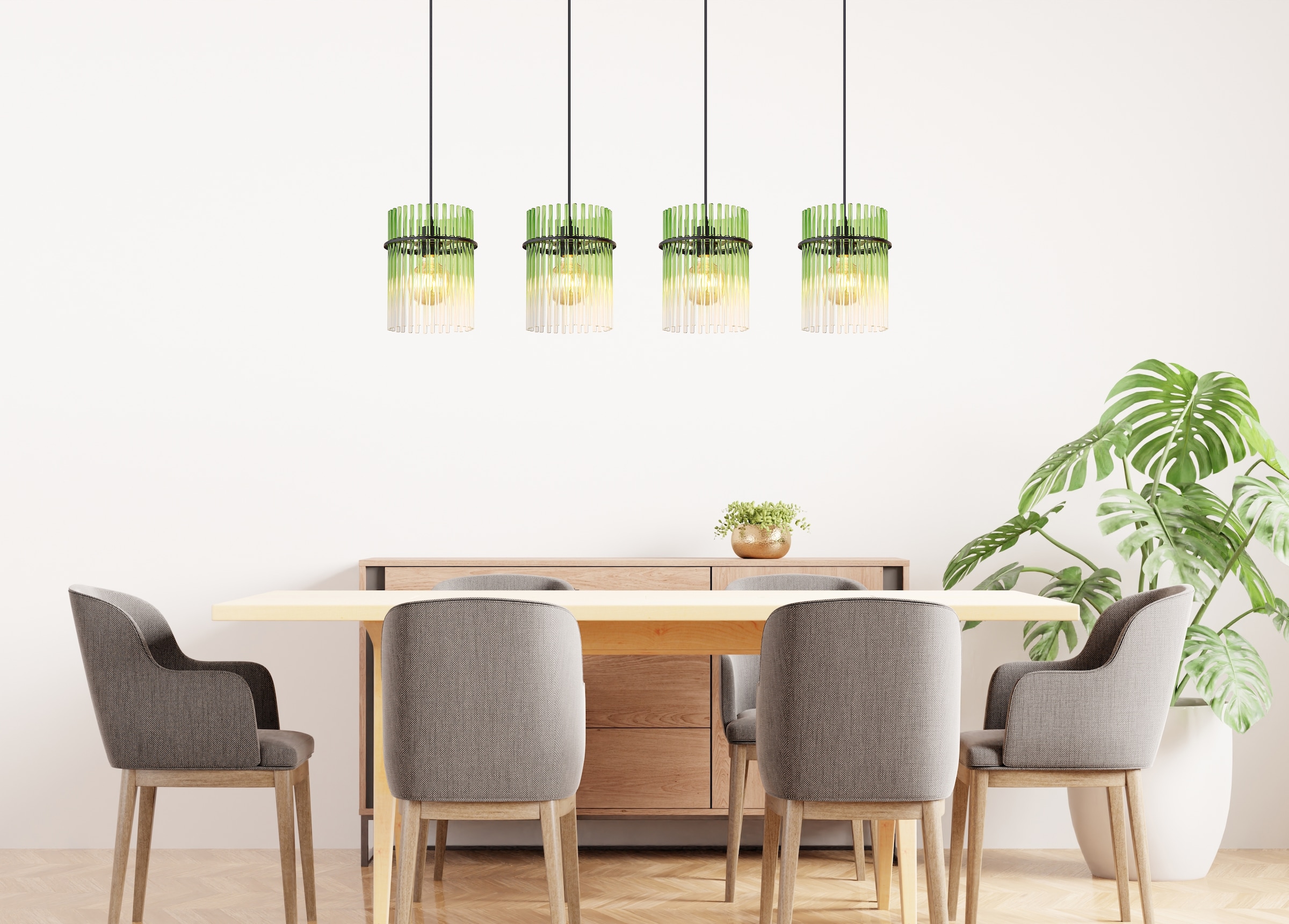 GLOBO LIGHTING Hängeleuchte »GORLEY«, Leuchtmittel E27 | ohne Leuchtmittel, Hängelampe/Pendelleuchte/Esszimmer/Wohnzimmer/Esstisch