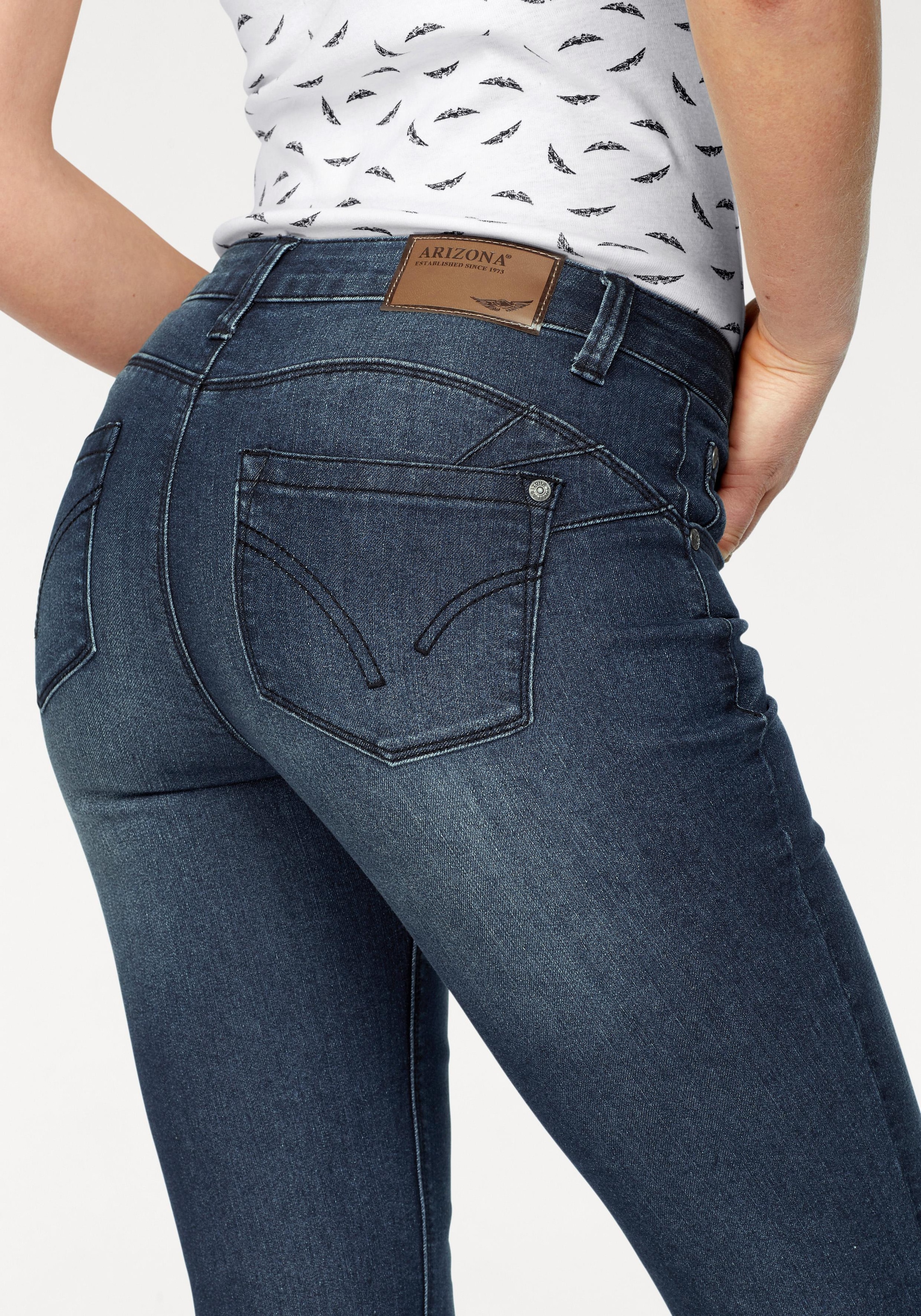 Arizona Bootcut-Jeans »Shaping«, Mid Waist für | kaufen BAUR