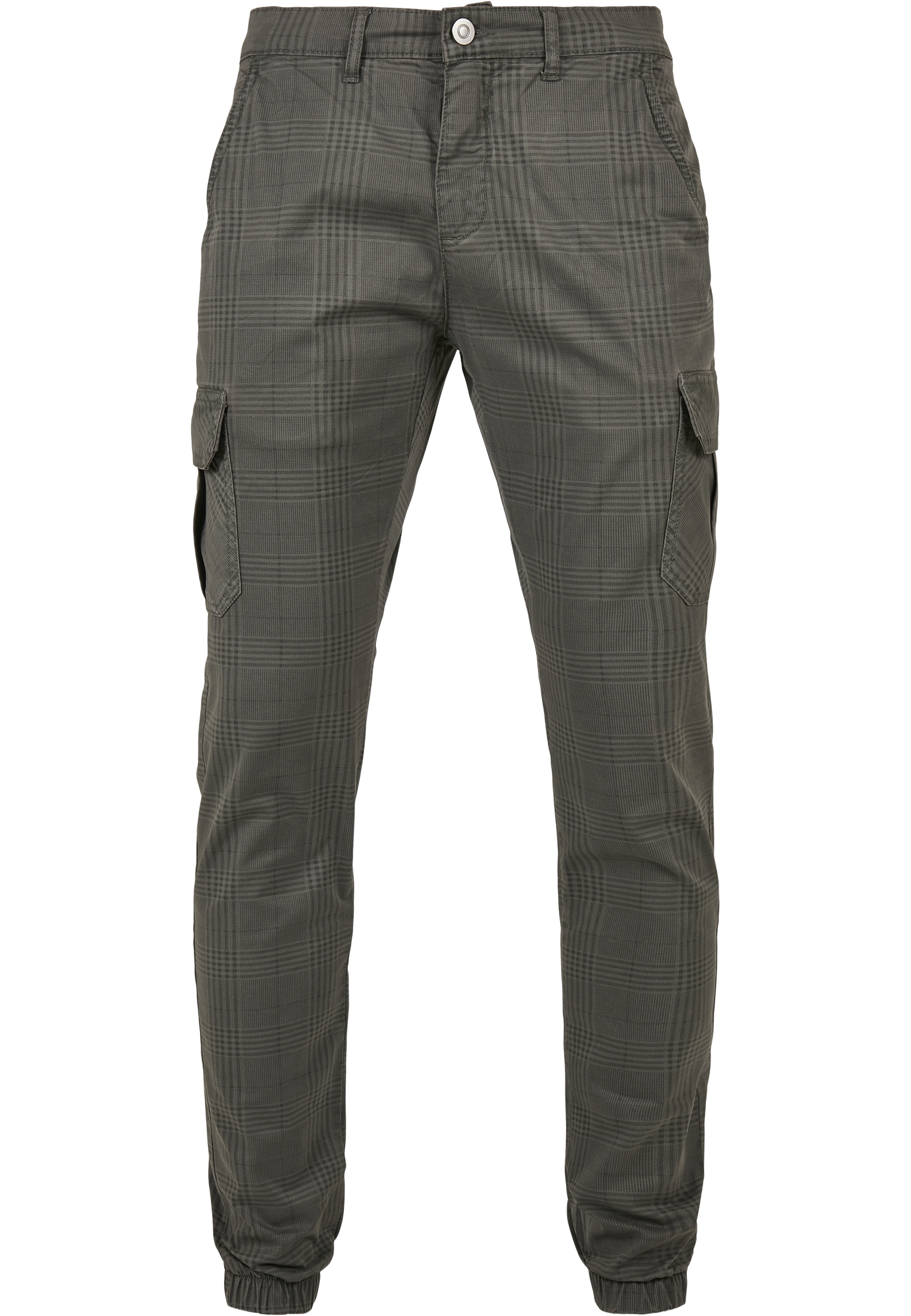 URBAN CLASSICS Cargohose "Urban Classics Herren AOP Glencheck Cargo Jog Pants", (1 tlg.)