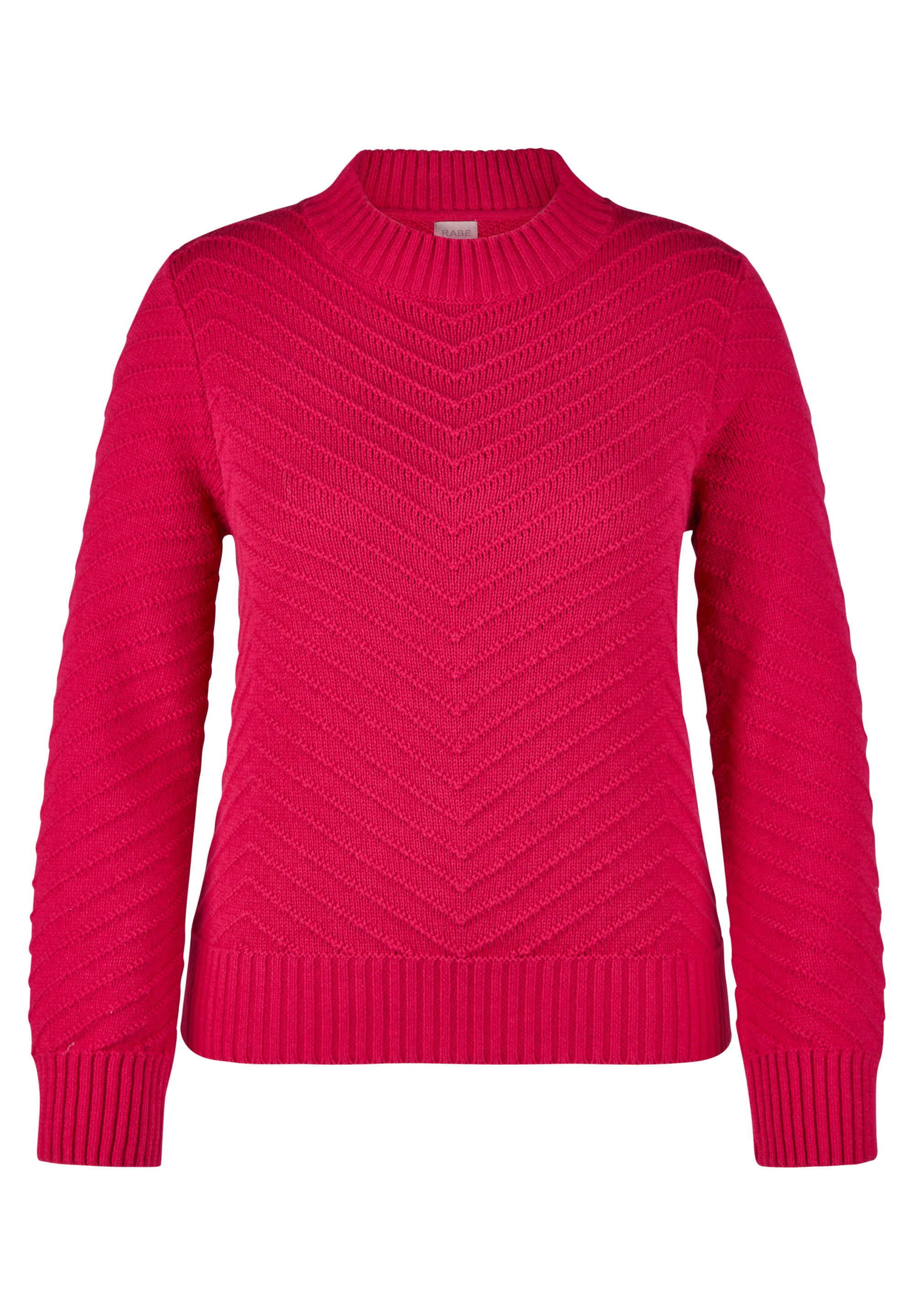 Rabe Strickpullover, mit Ripp-Muster