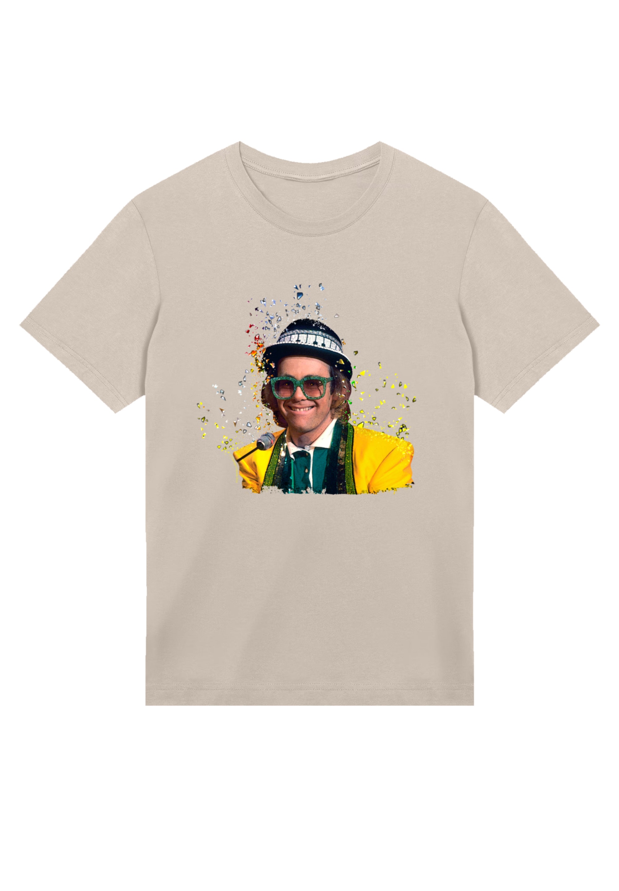 F4NT4STIC T-Shirt »TV Times Elton John At The Piano 1977«, Premium Qualität