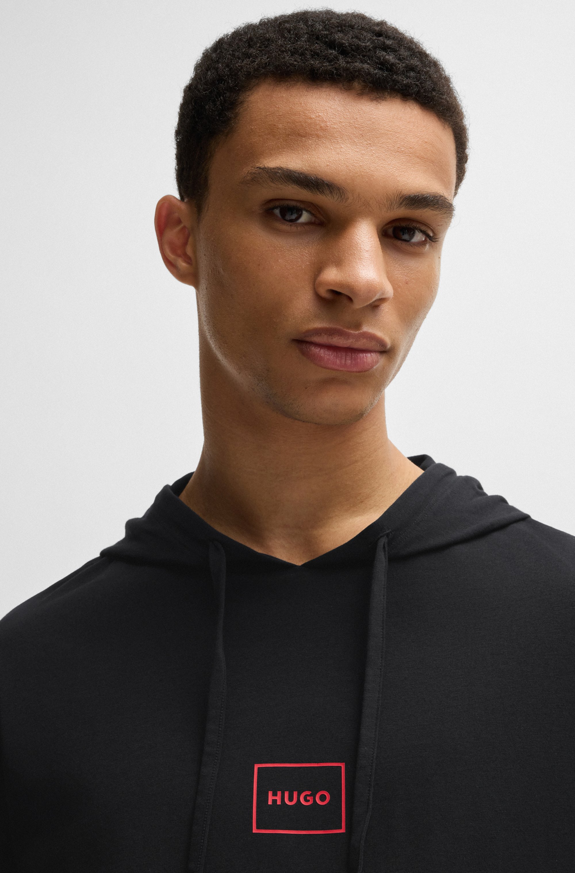 Thumbnail - HUGO Underwear Kapuzensweatshirt, mit Markenlabel
