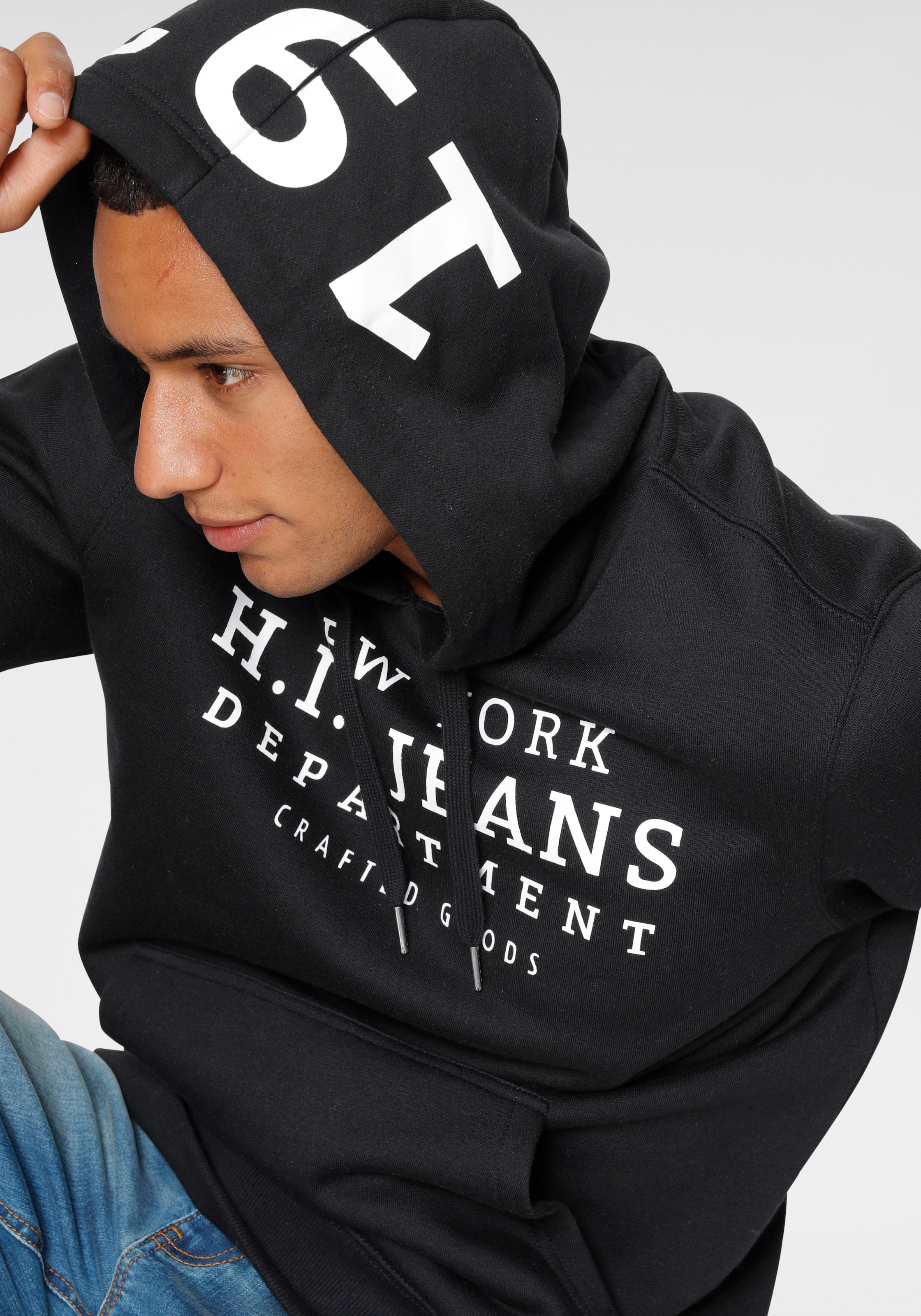 H.I.S Kapuzensweatshirt, mit Zahlenprint | BAUR Kapuze an der ▷ bestellen