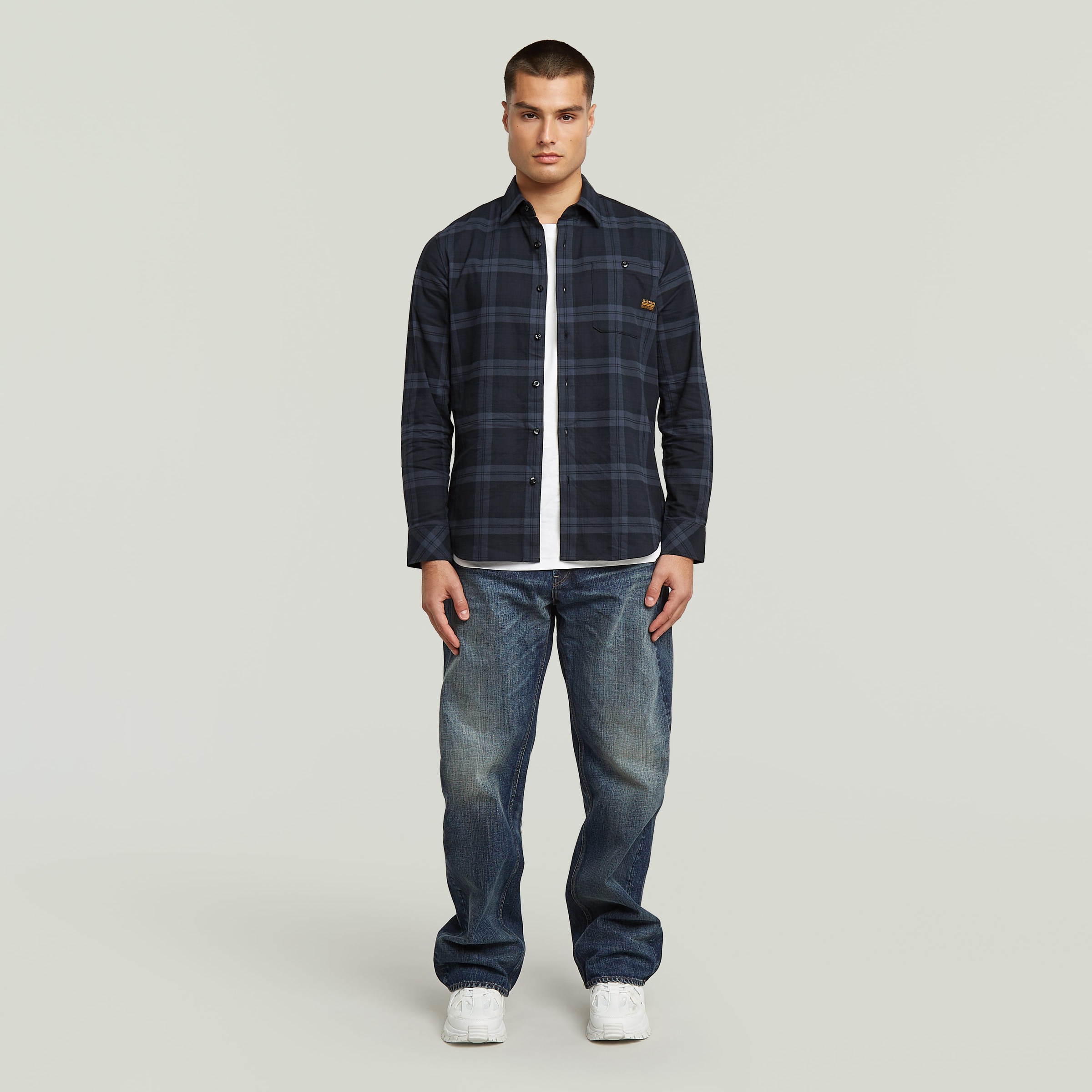 G-STAR Langarmhemd »Bristum 2.0 Slim Shirt«, Slim Fit, in regulärer Länge