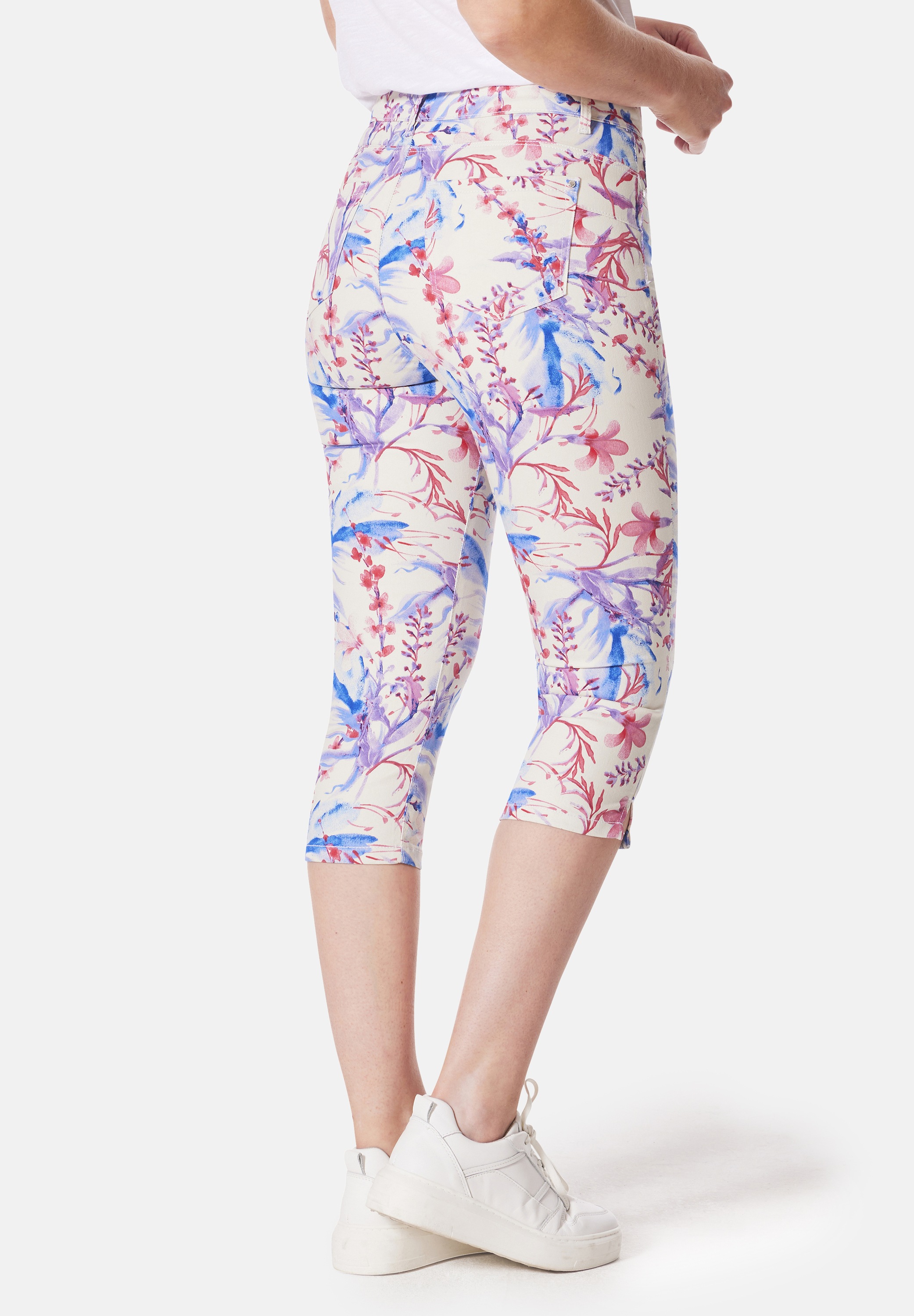 STOOKER WOMEN 7/8-Jeans »Print Capri Skinny Fit«, Skinny Fit Casual Clean Wash Denim Jeans Magic Shape Effekt für Damen