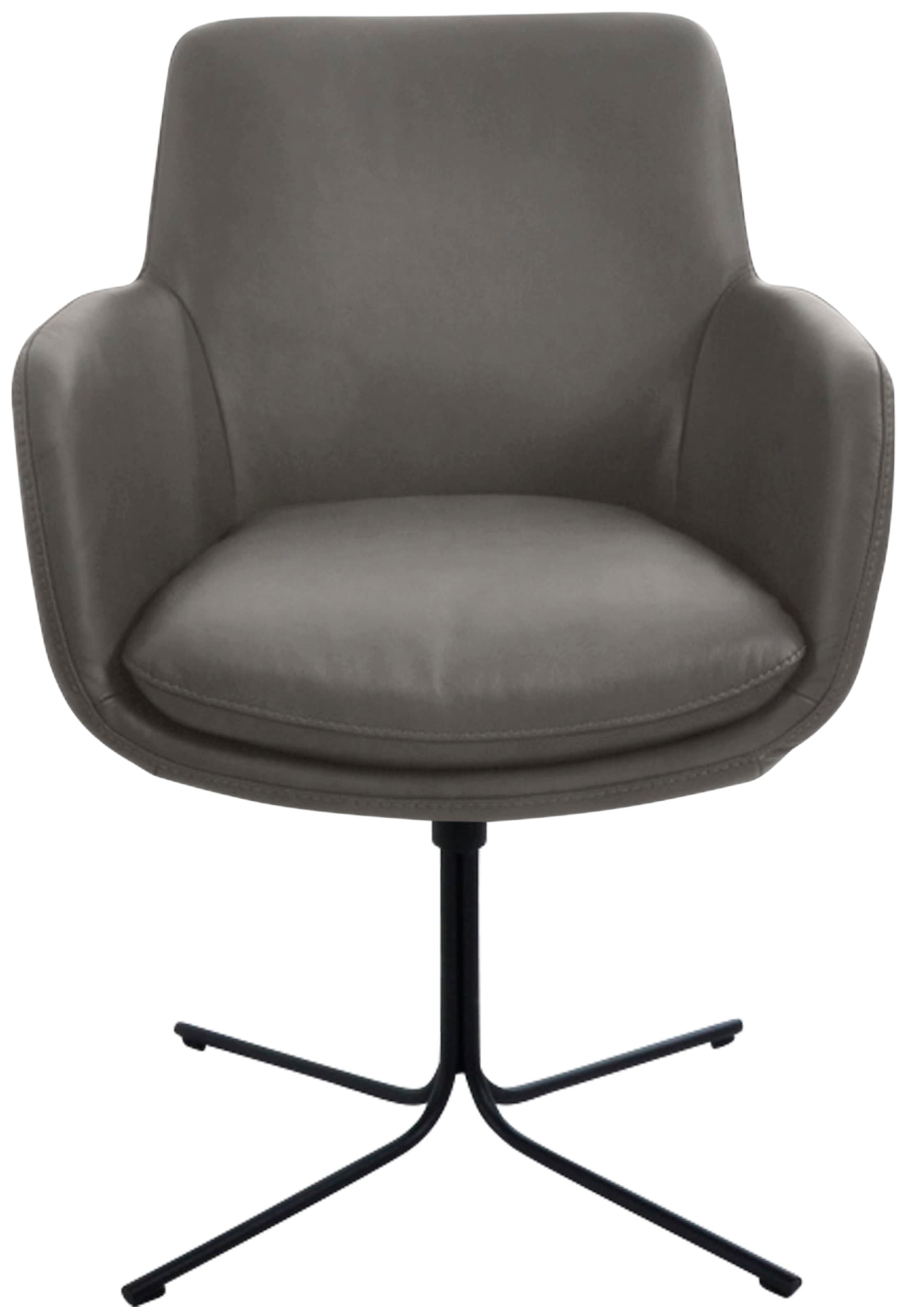 K+W Komfort & Wohnen Drehstuhl "Pego" () filigranem 4-Fuß-Gestell in schwar günstig online kaufen