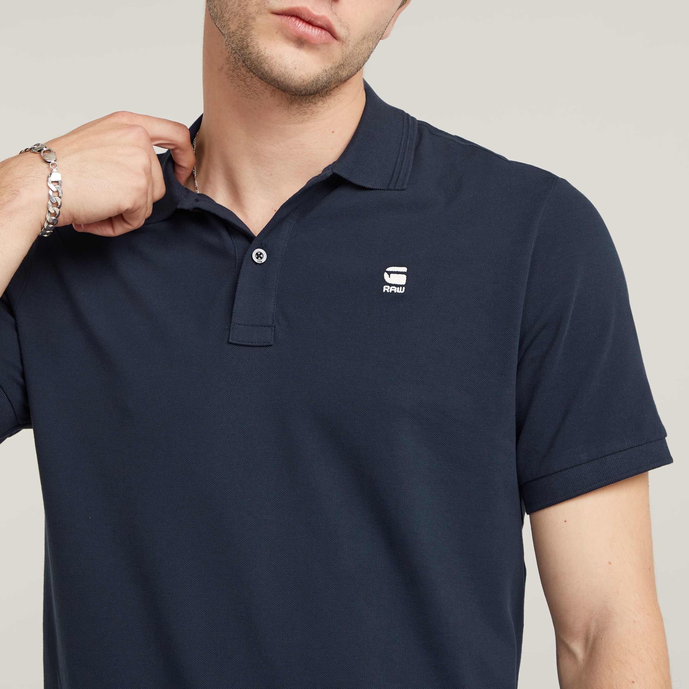 G-STAR Poloshirt »Dunda slim fit«, Logoprägung auf der Brust