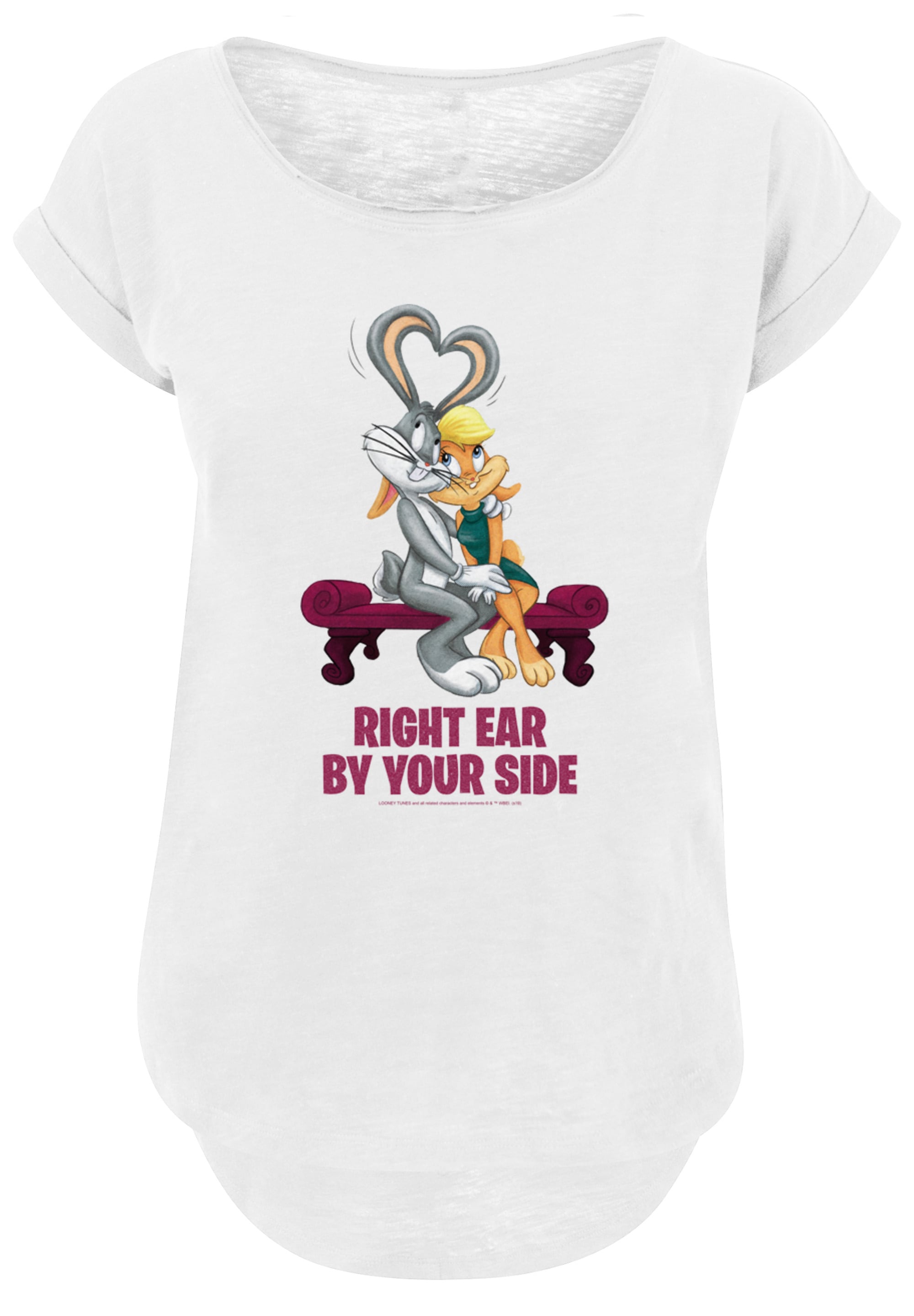 F4NT4STIC T-Shirt »Looney Tunes Bugs And Lola Valentine's Cuddle«, Print