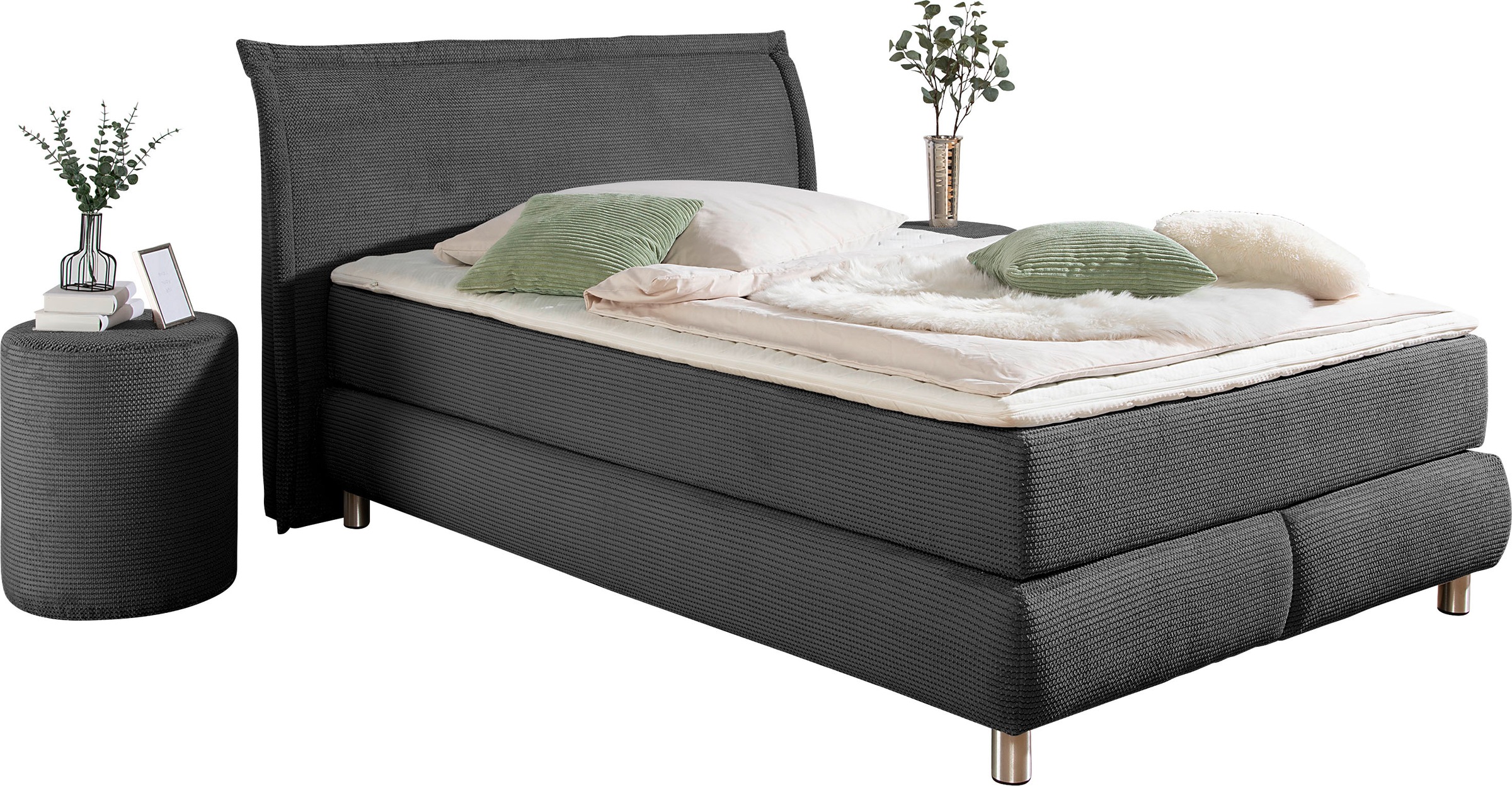 INOSIGN Boxspringbett ""Coloma" erhältlich in H2, H3 oder H4 inkl. Topper", günstig online kaufen