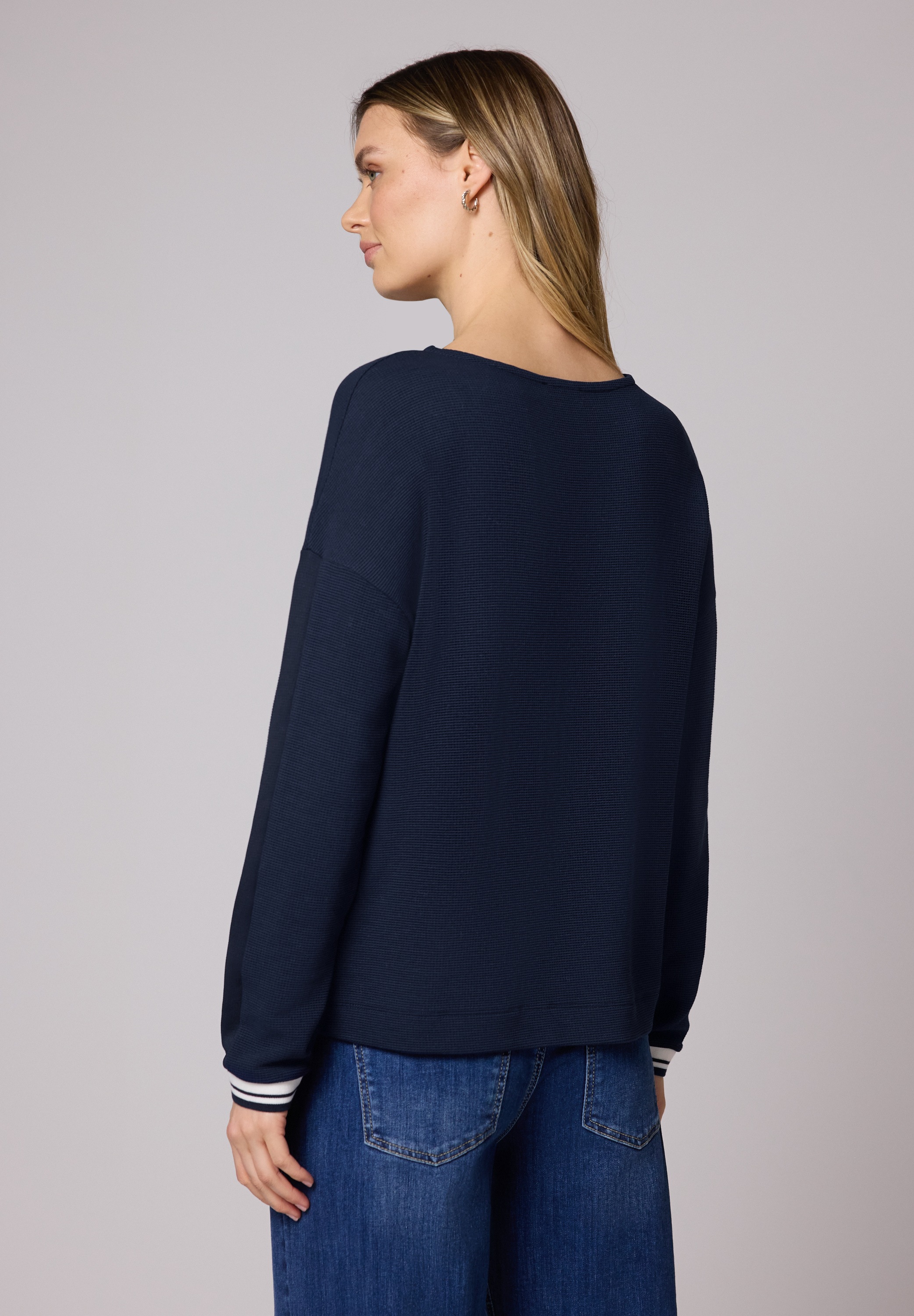 STREET ONE Langarmshirt mit U-Boot-Ausschnitt günstig online kaufen