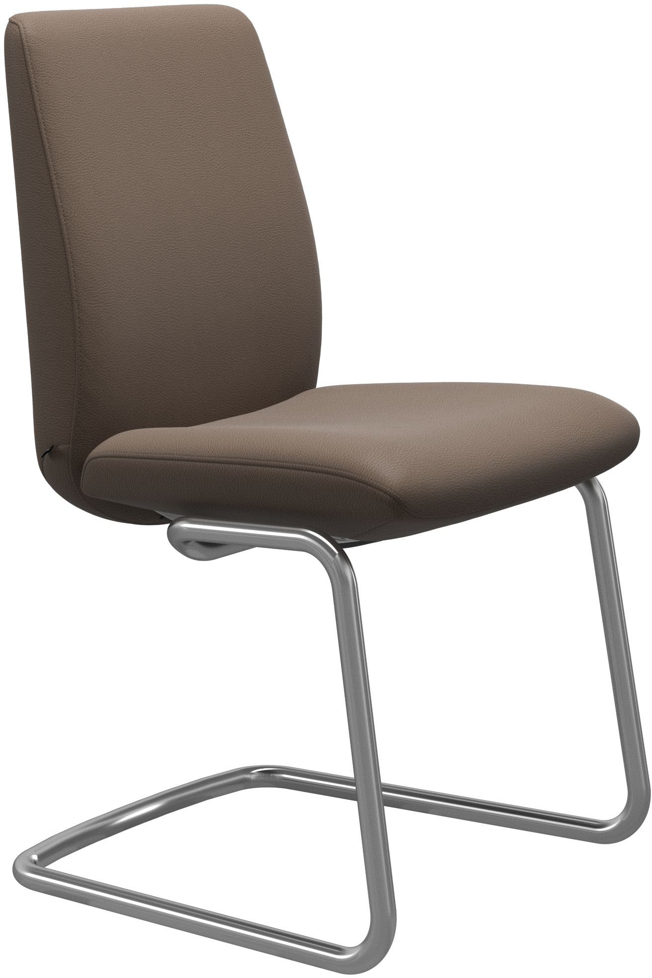 Stressless Polsterstuhl "Laurel", Leder BATICK, Low Back, Größe L, mit Beinen aus Stahl in Schwarz matt