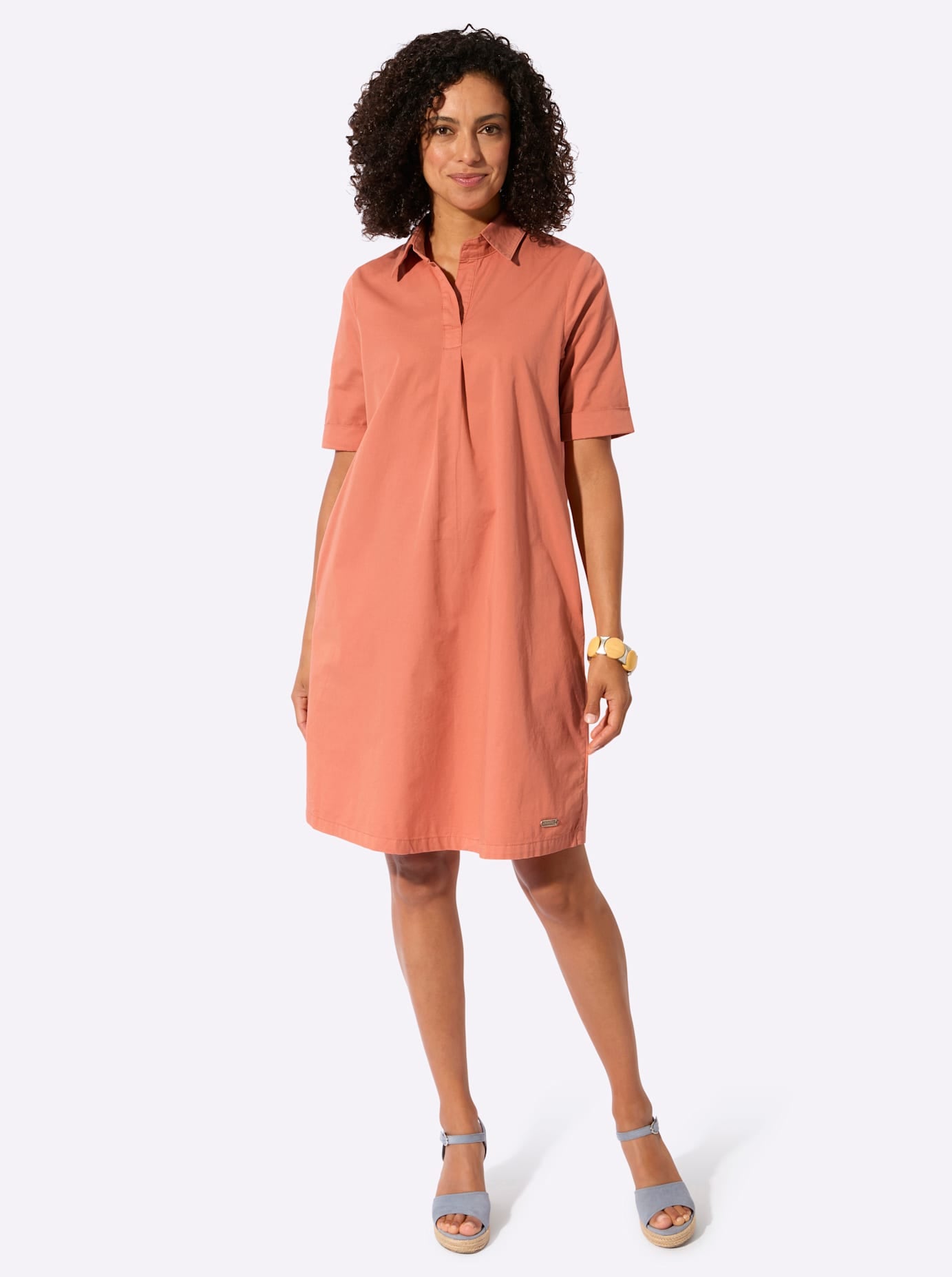 Casual Looks Jeanskleid »Jeans-Kleid« Nahttasche