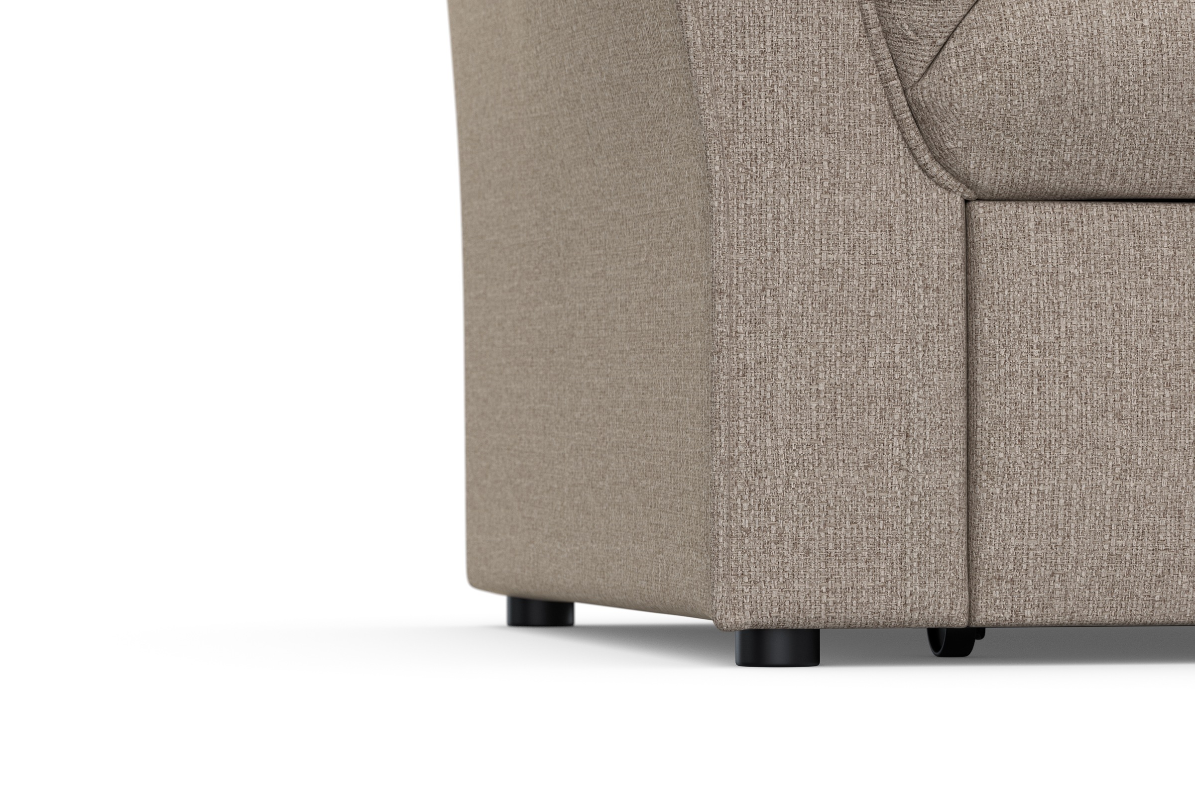 DOMO collection Ecksofa »Pegnitz, elegante Rückensteppung, kompakte Stellmaße 238/141cm, L-Form«, wahlweise mit Bettfunktion