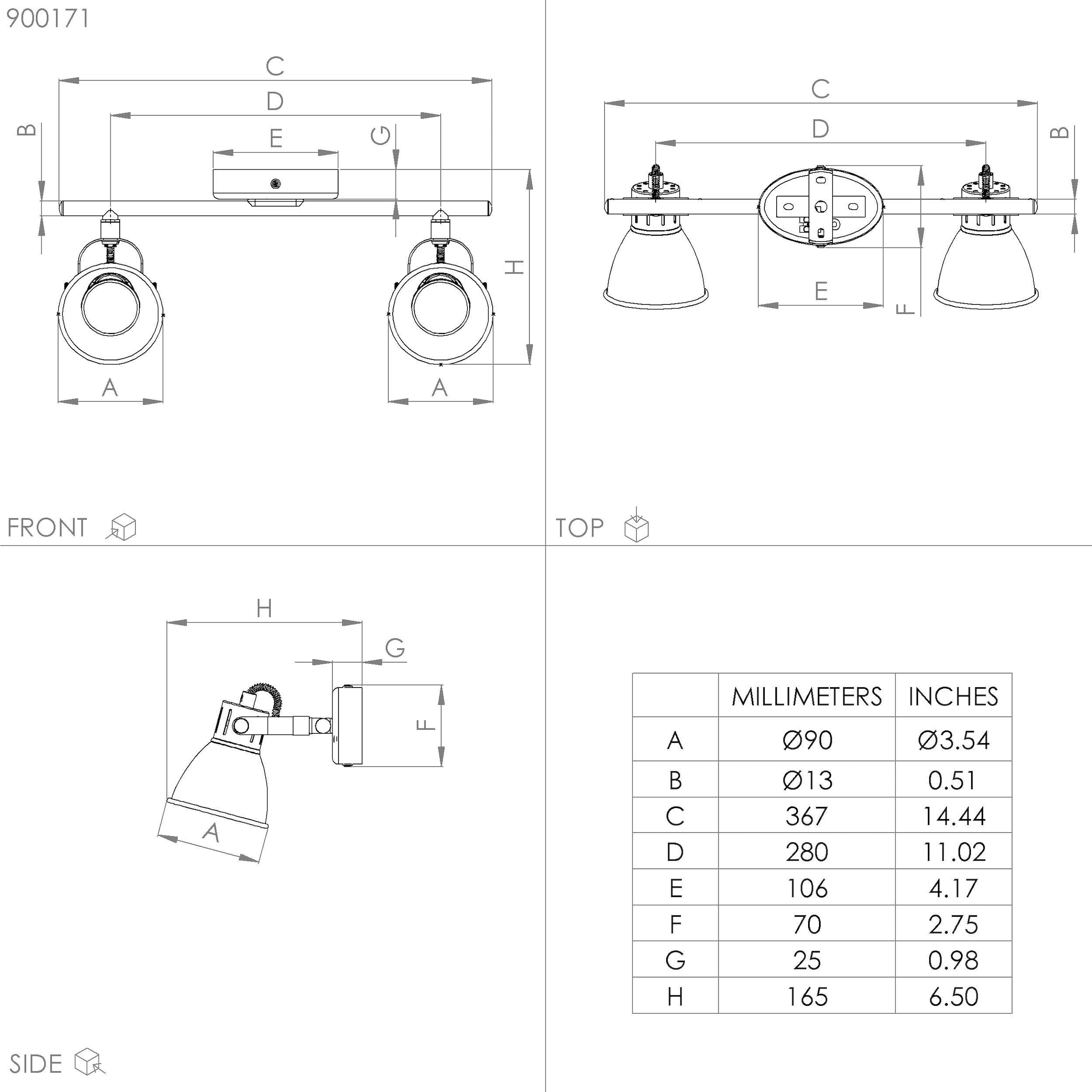 3W - gold EGLO Deckenspot | inkl. »SERAS«, messing und bestellen Stahl - GU10 aus in BAUR Deckenspot