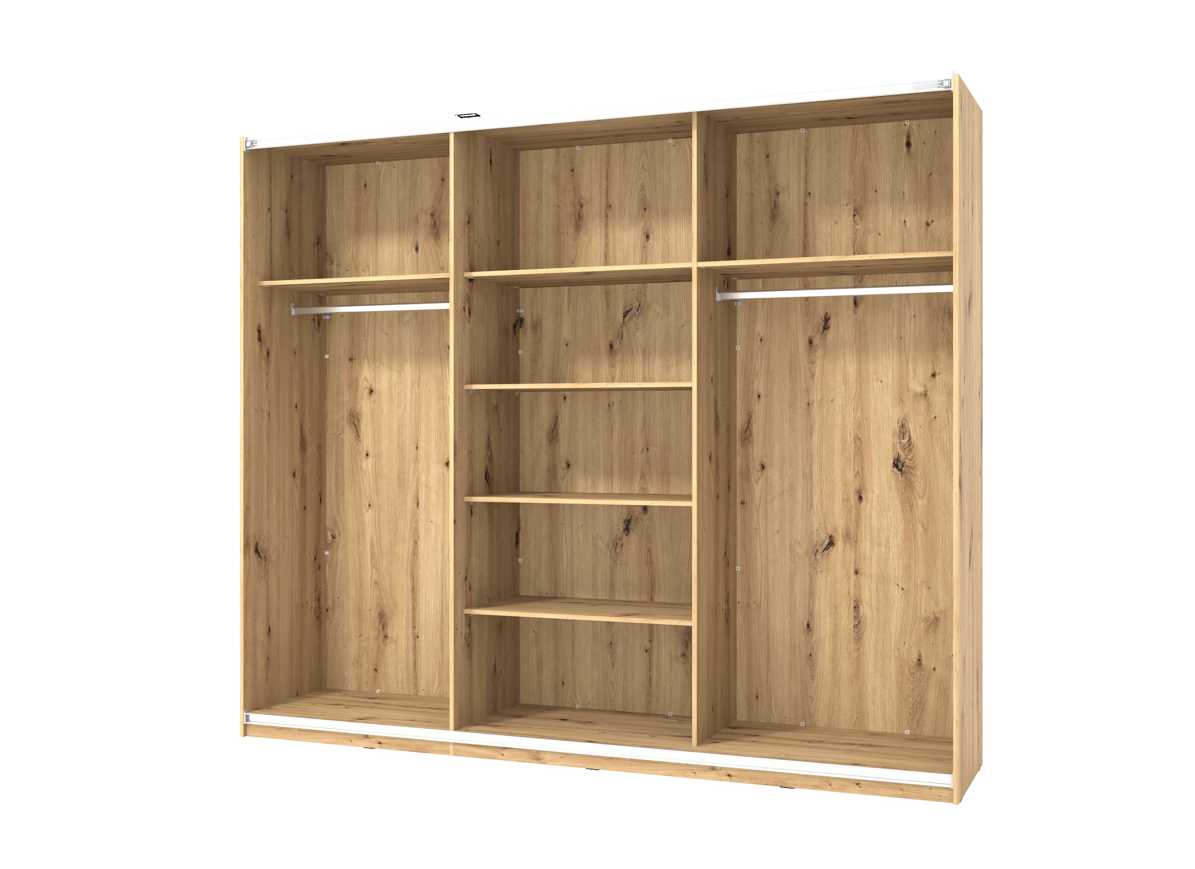 INOSIGN Schwebetürenschrank »Sardinia, Kleiderschrank mit Spiegel, Made in Europe«, viel Stauraum durch großzügige Innenausstattung, 170 oder 262cm breit