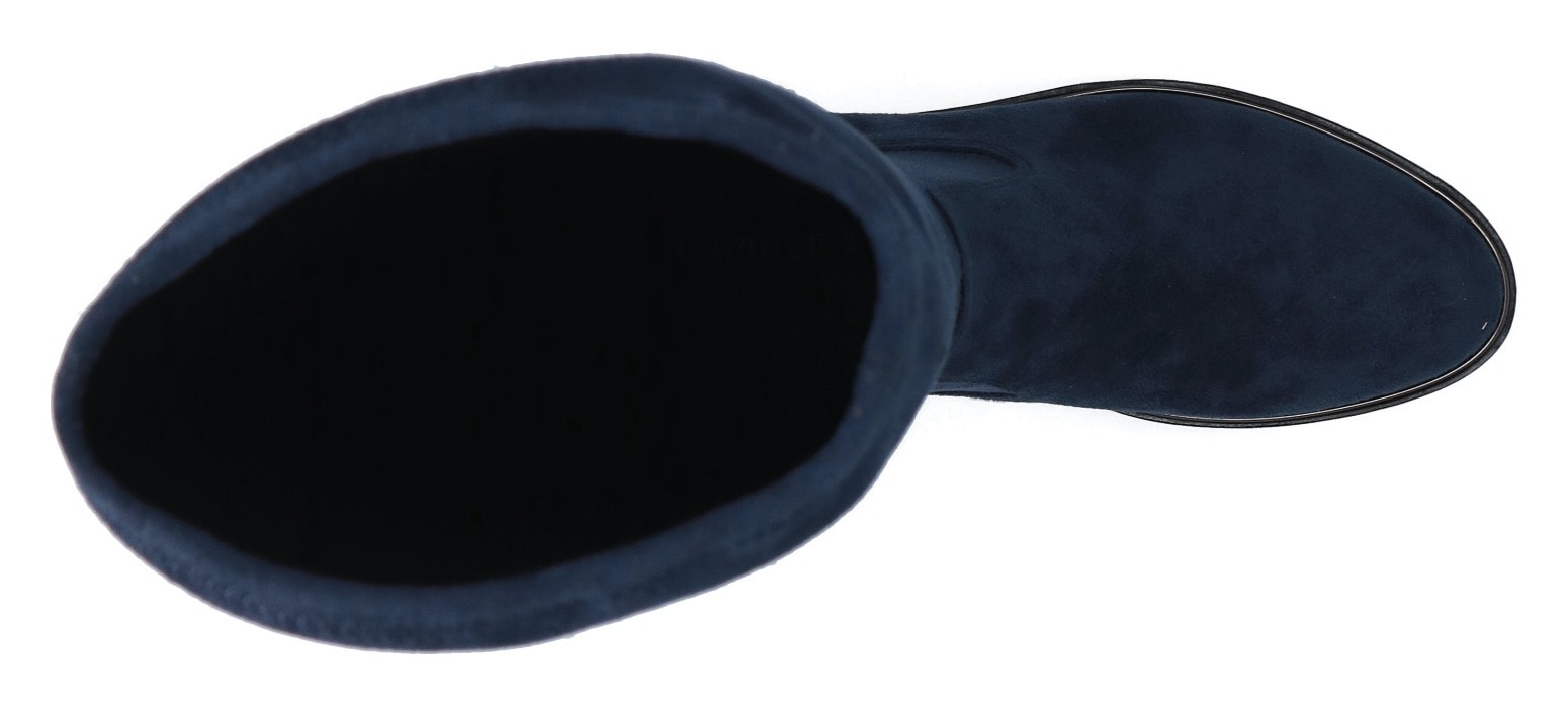 Caprice Schlupfstiefel, Blockabsatz, Langschaftstiefel in klassischer Linie, XS Schaft