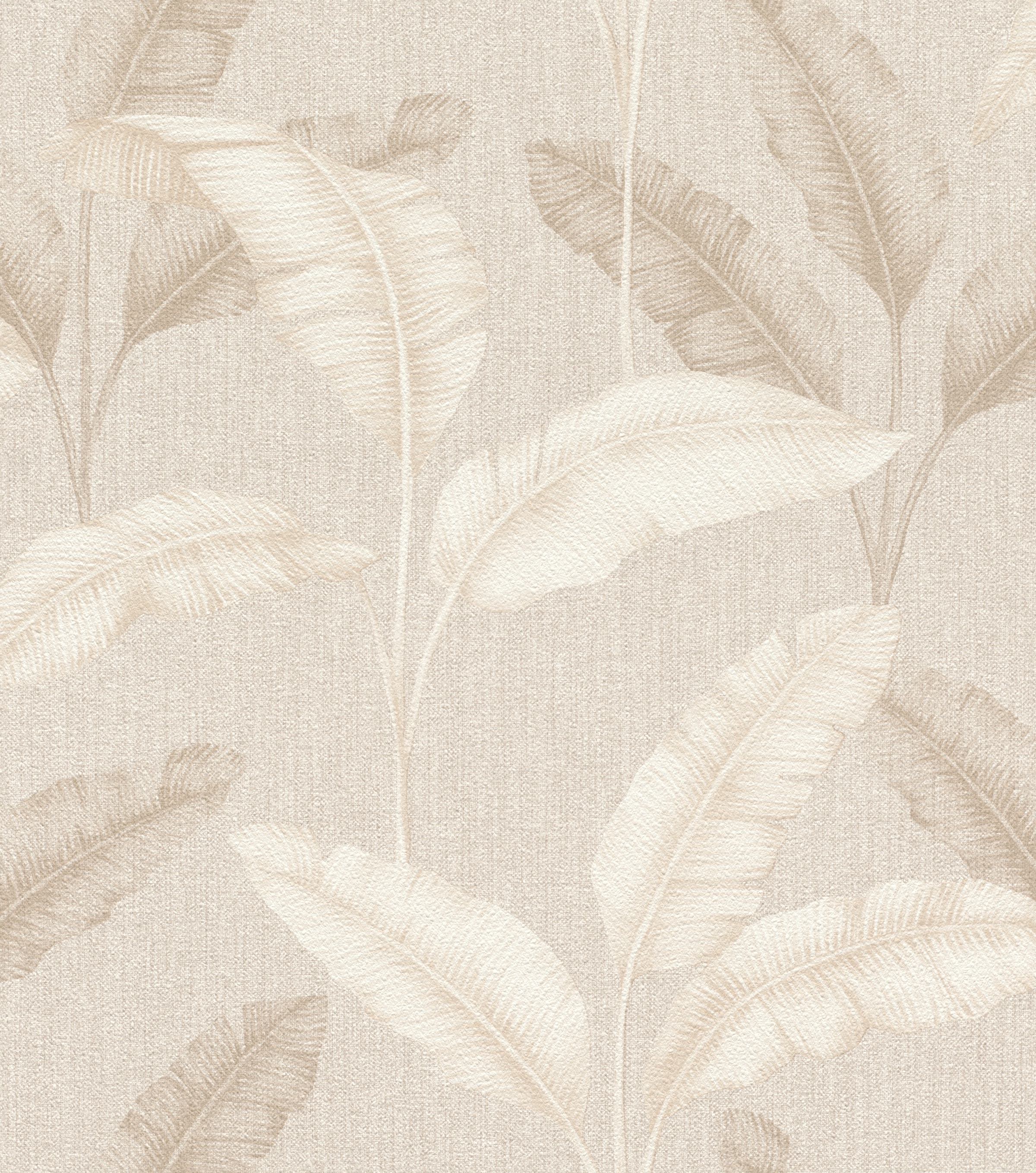 Rasch Papiertapete »Tapete mit Palmenblättern in Beige«, tropisch, Palmen