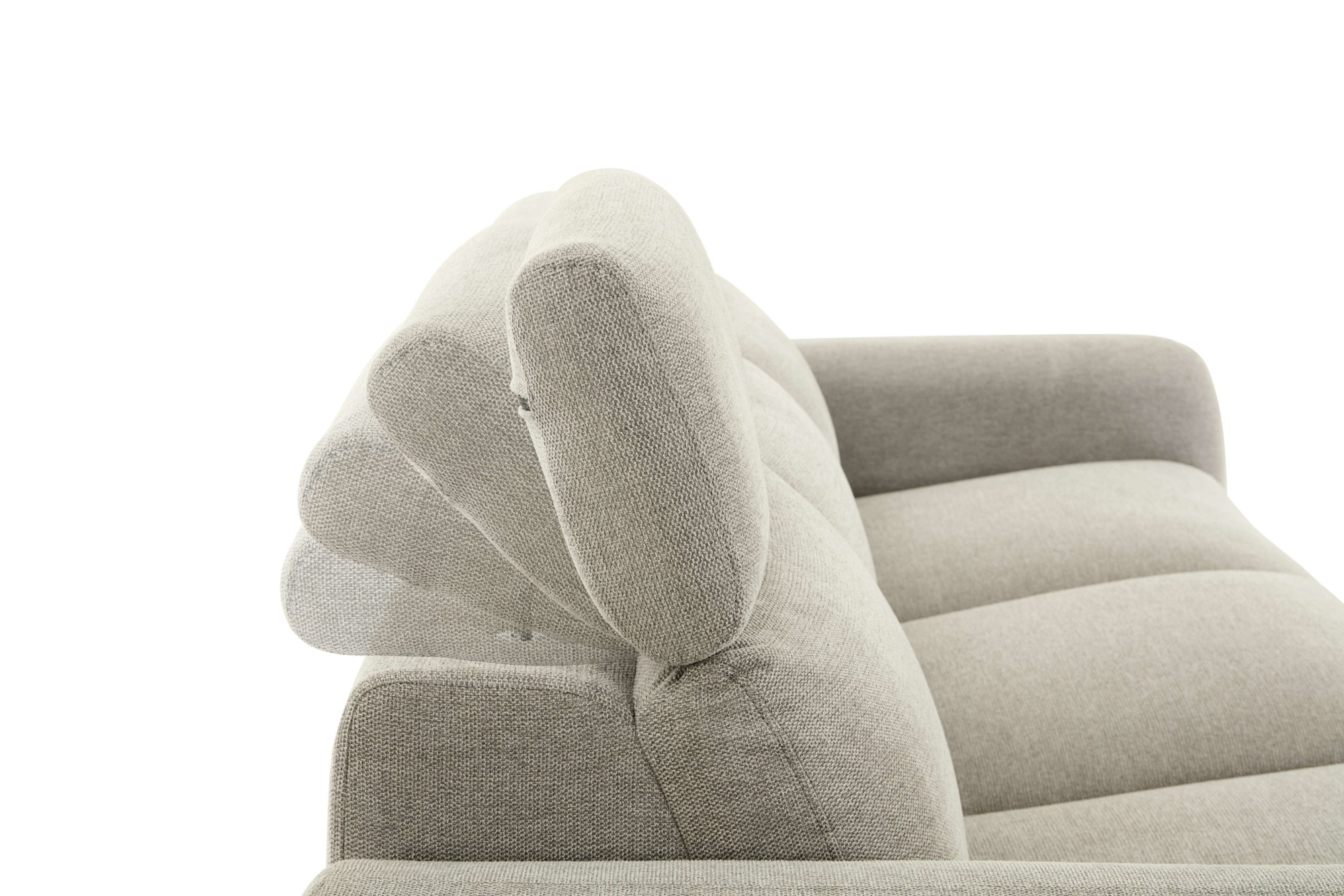 Home affaire 3-Sitzer »SKAANE Struktur-Sofa, 229 cm, manuelle-u. elektrische Relaxfunktion«, Relax-Funktion in 2 Sitzen, Kopfteilverstellung, Federkernpolsterung