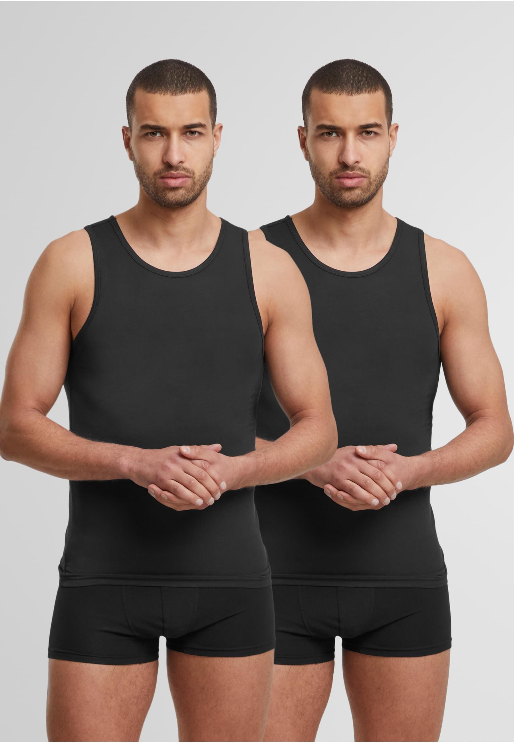 URBAN CLASSICS Tanktop »Urban Classics Bamboo Basic Tank Top 2-Pack«, (1 tlg.)