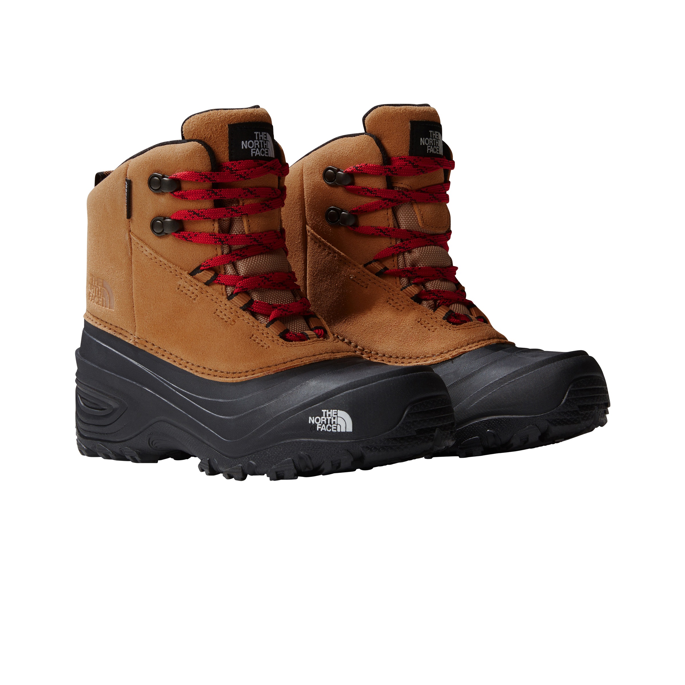 THE NORTH FACE Kinder Winterstiefel "Y CHILKAT V LACE WP", Gr. 32, braun, Leder, Schuhe, Snowboots, Winterboots, Winterschuhe, wasserdicht