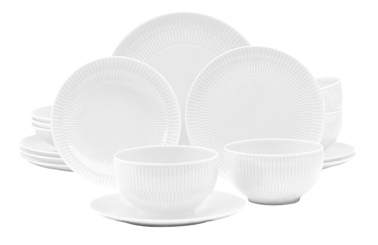 Seltmann Weiden Geschirr-Set »Amina« Frühstücks-, Speise-, Suppenteller & Müslischale, Kombiservice