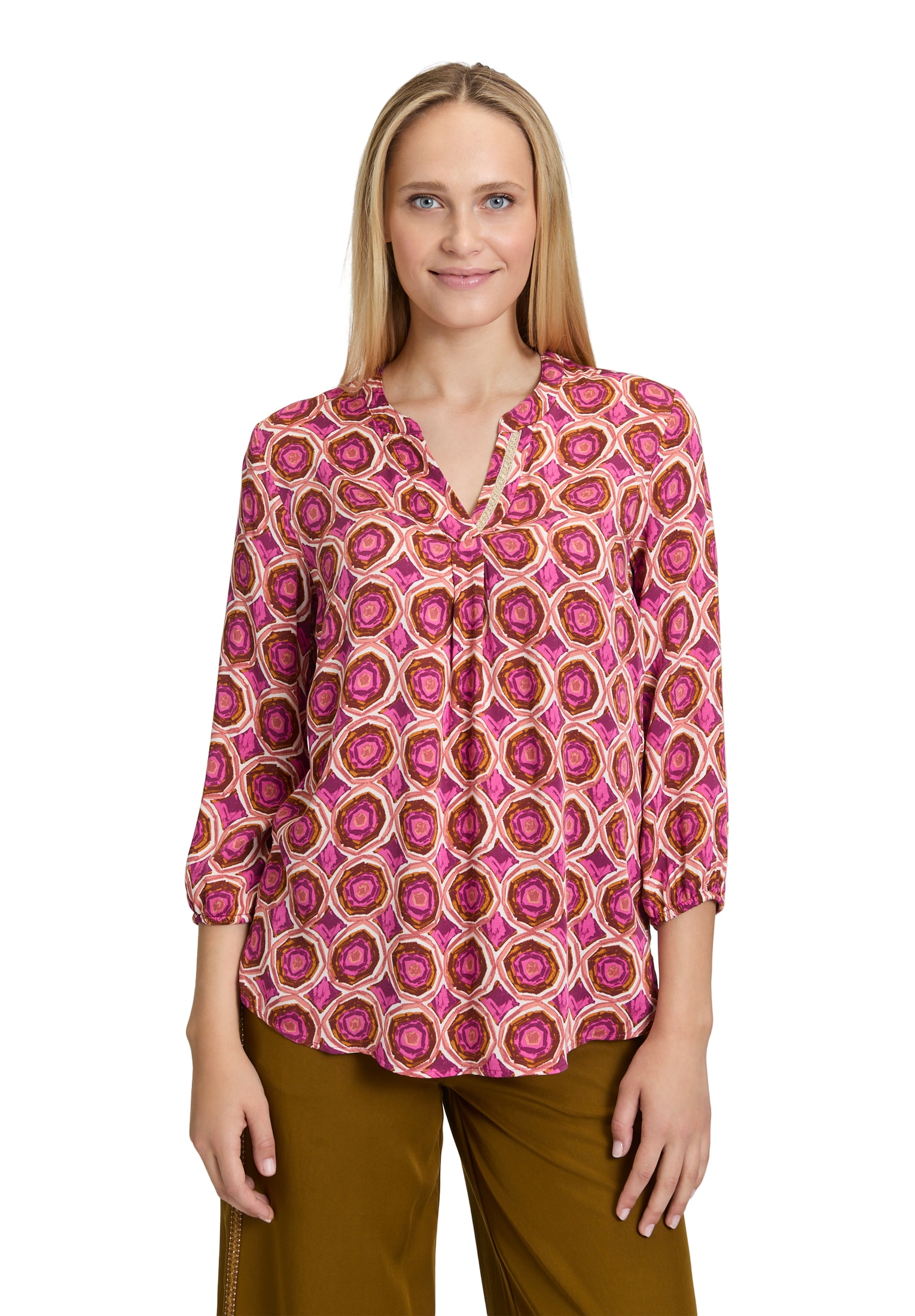 Cartoon Shirtbluse "Damen mit Muster" günstig online kaufen