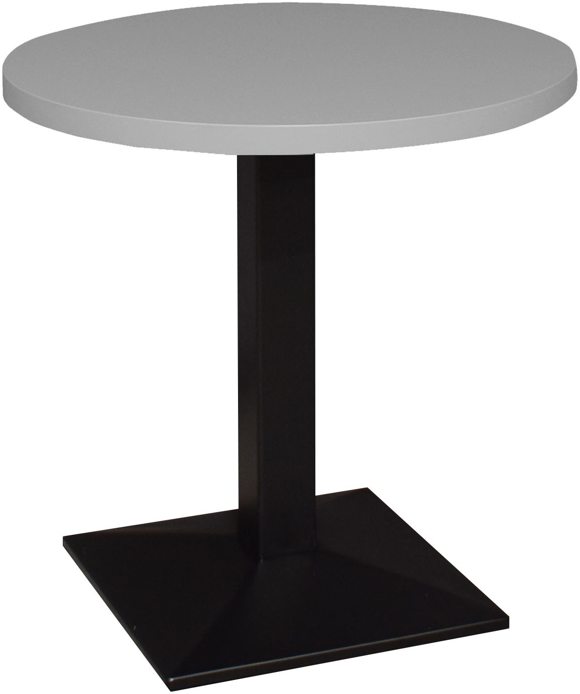 Mäusbacher "Big Bistro Metall" Quadrat-Säulengestell, eckige Platte Ø 70 cm H 75 cm