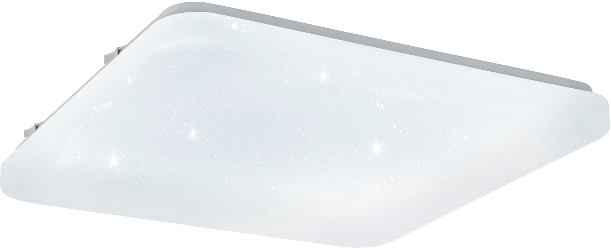 EGLO LED Deckenleuchte »FRANIA-S«, LED-Board, Warmweiß, weiß / L33 x H7 x B33 cm / inkl. 1 x LED-Platine (je 14,6W, 1600lm, 3000K) / Deckenlampe - Sternenhimmel - warmweißes Licht - Schlafzimmerlampe - Kinderzimmerlampe