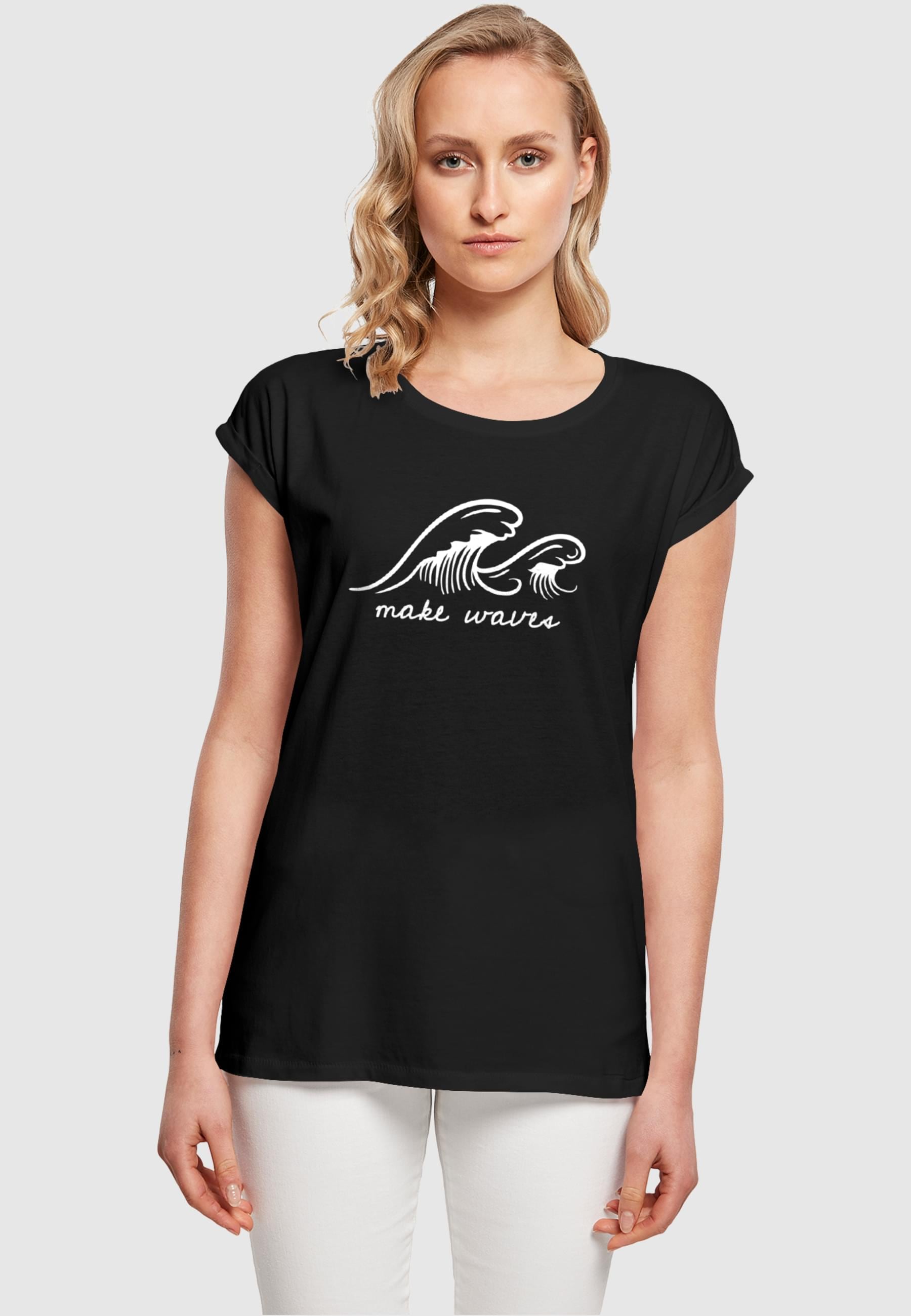 Merchcode T-Shirt »Merchcode Damen Ladies Summer - Make waves T-Shirt«, (1 tlg.)