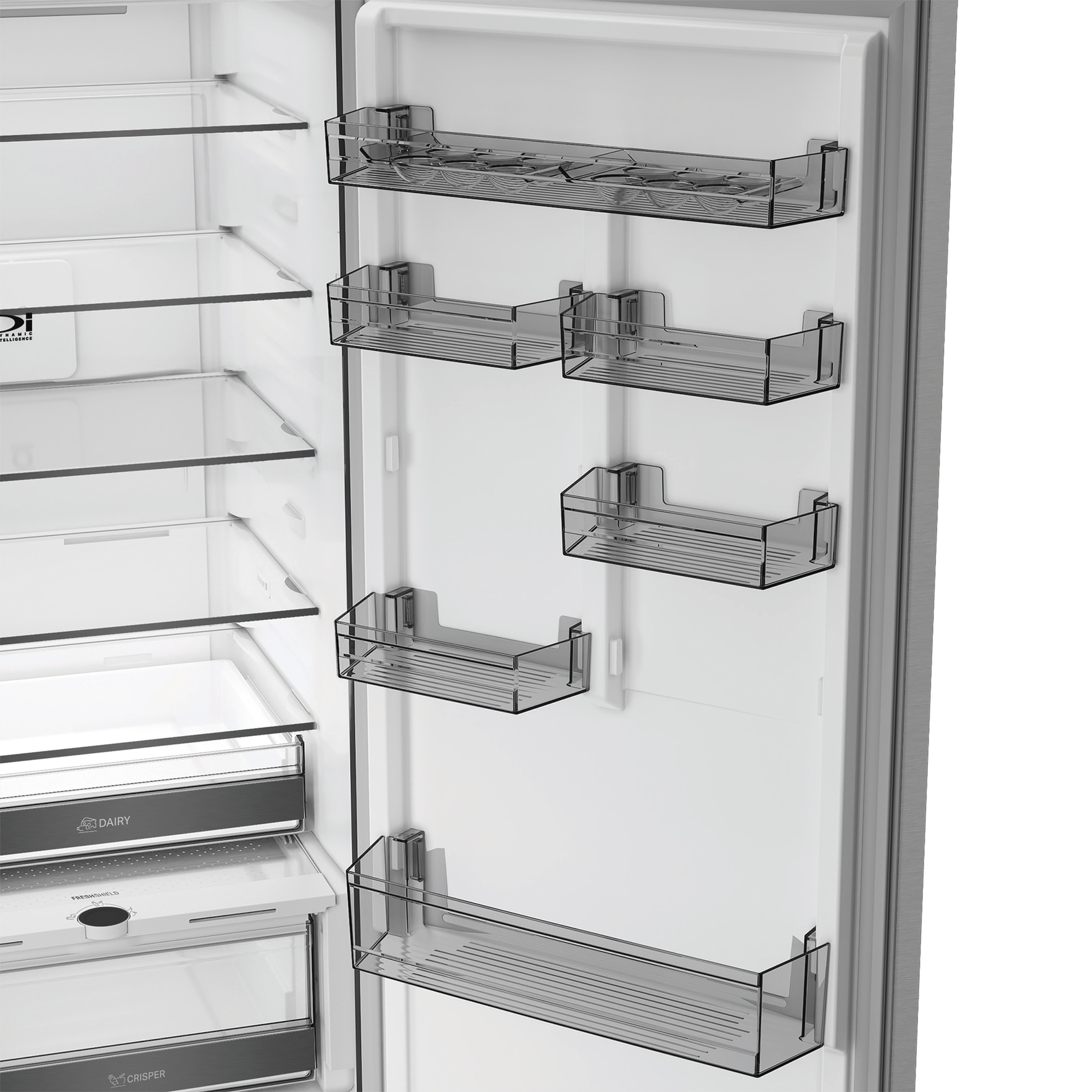 BAUKNECHT Kühl-/Gefrierkombination »KGDNF 20CD BL« 203,5 cm hoch 59,5 cm breit FreshShield