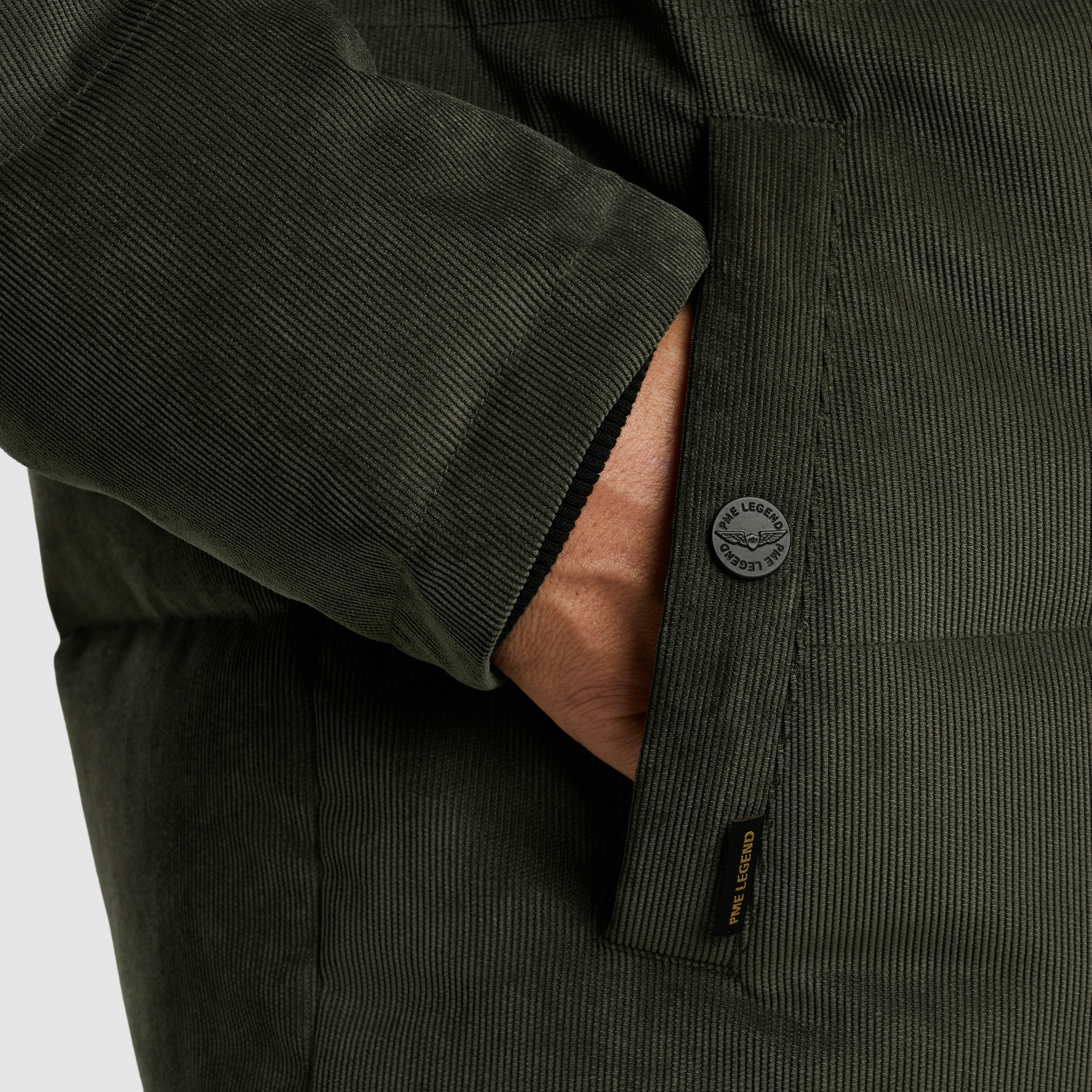 PME LEGEND Cordjacke »GOBBLER«, mit Kapuze, Ärmelabschluss mit Windstopper