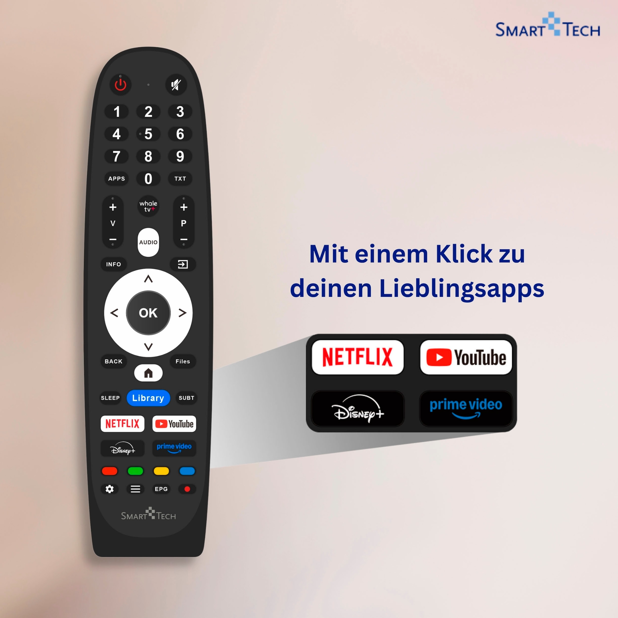 Smart Tech LED-Fernseher »24HH01V« 60 cm/24 ″ HD ready Smart-TV