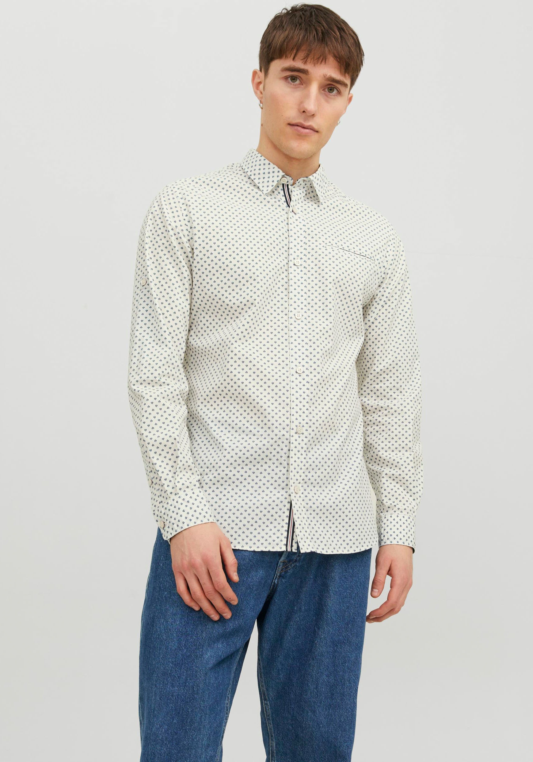 Jack & Jones Langarmhemd "JJEREMY DETAIL SHIRT LS NOOS"