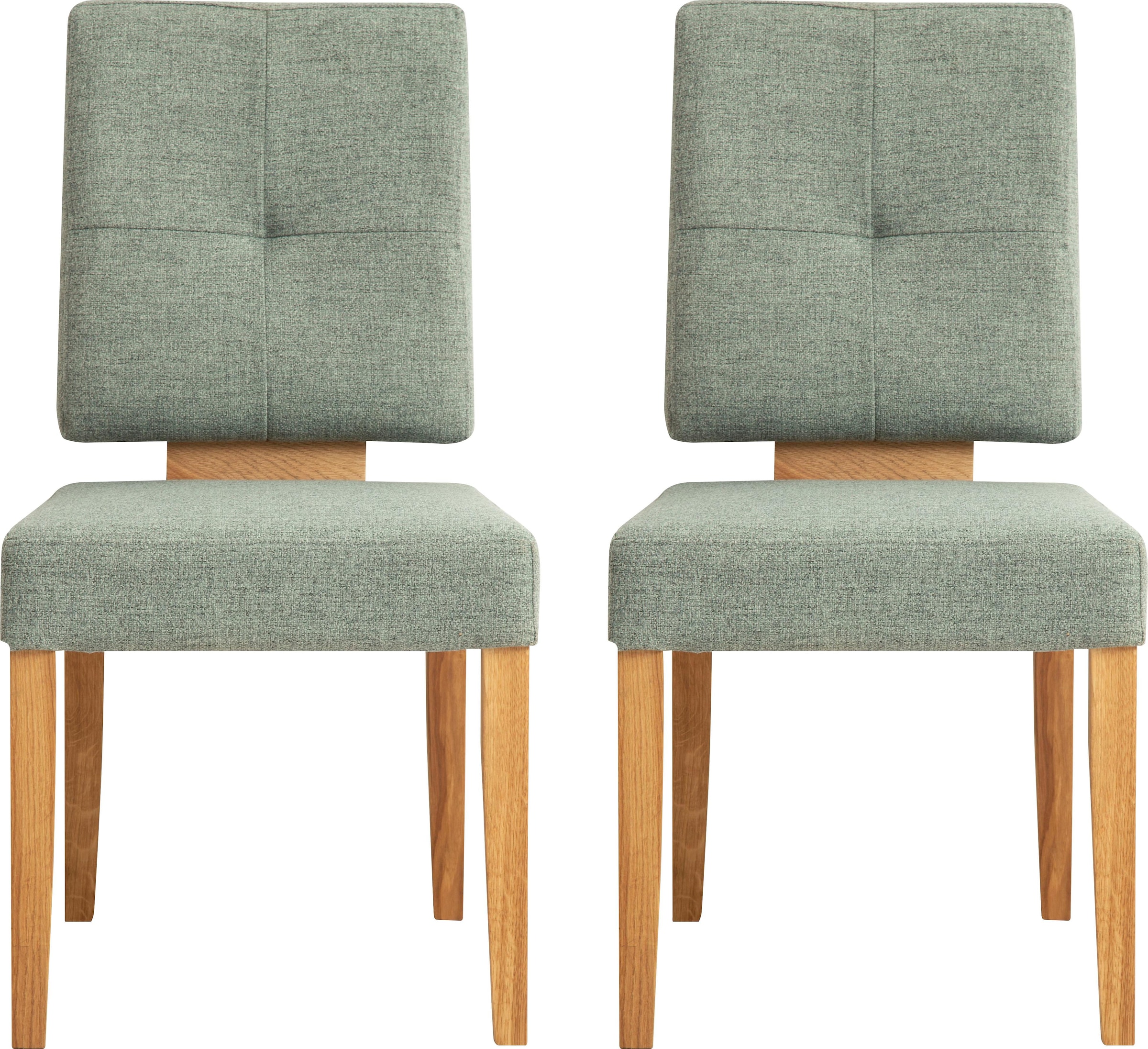 Home affaire Esszimmerstuhl "Ponza Polsterstuhl" (Set) 2 Stk.Gestell Eiche günstig online kaufen