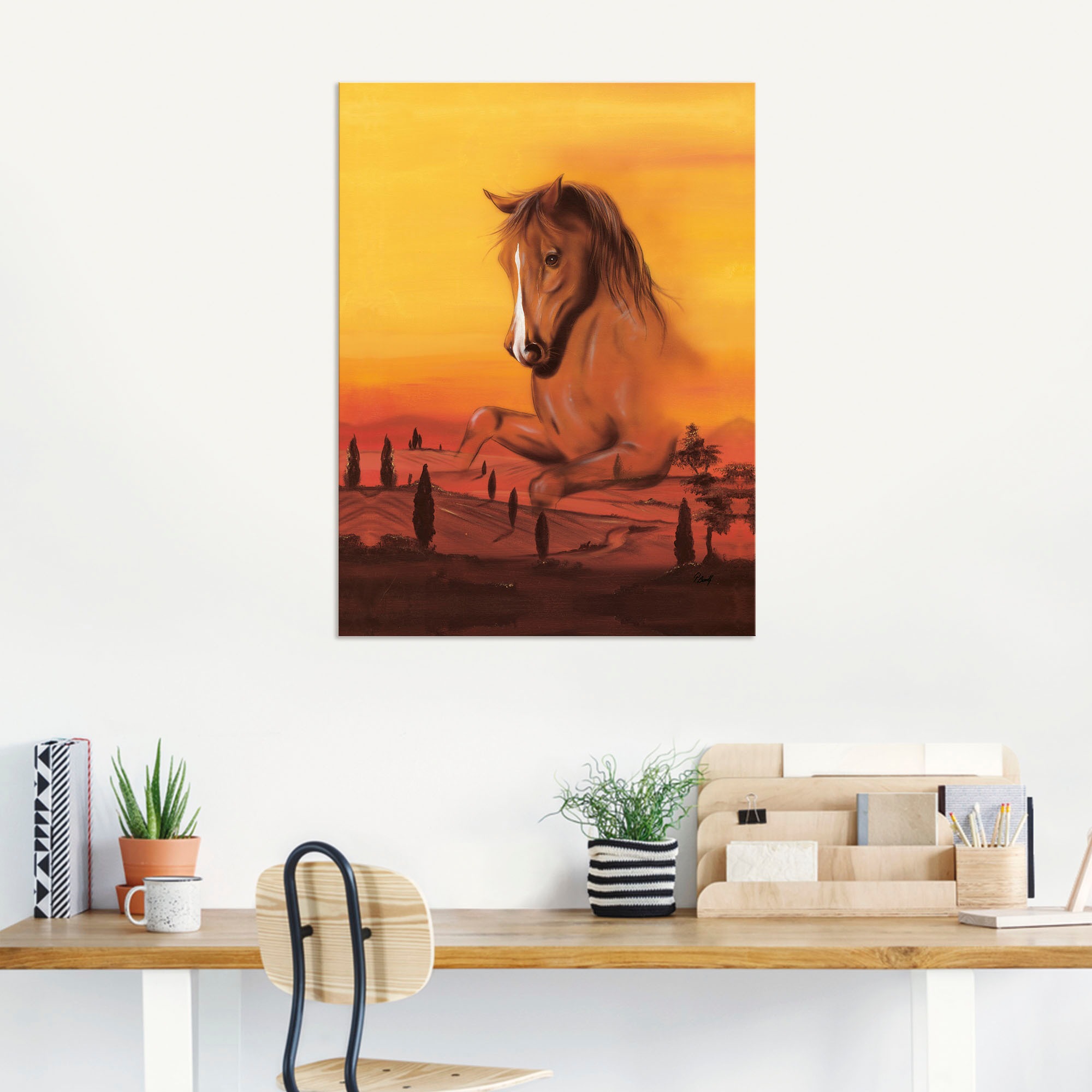 Artland Wandbild »Wildpferd II«, Pferdebilder, (1 St.), als Alubild, Leinwandbild, Wandaufkleber oder Poster in versch. Größen