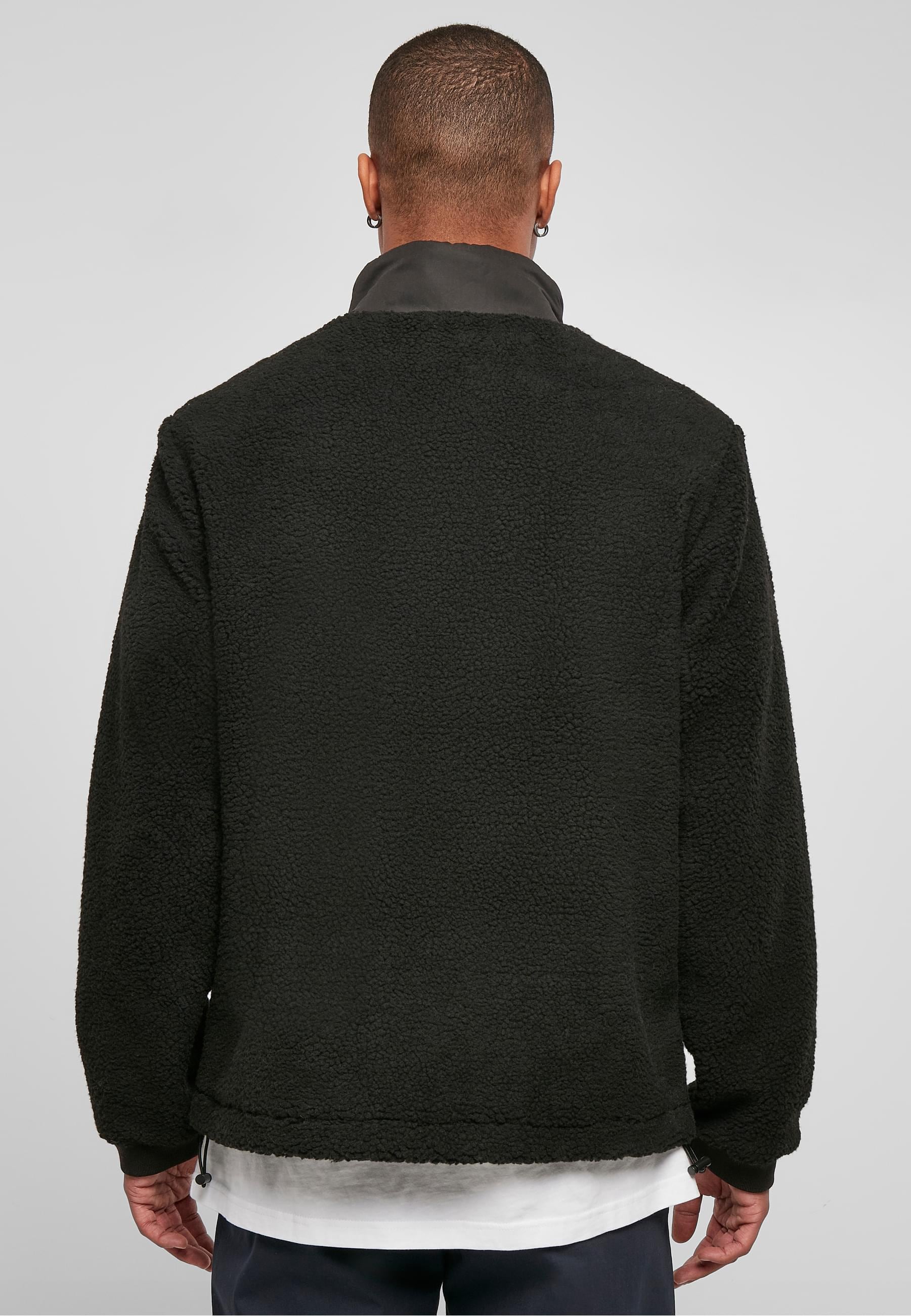 URBAN CLASSICS Winterjacke »Urban Classics Herren Patched Sherpa Jacket«, (1 St.), ohne Kapuze