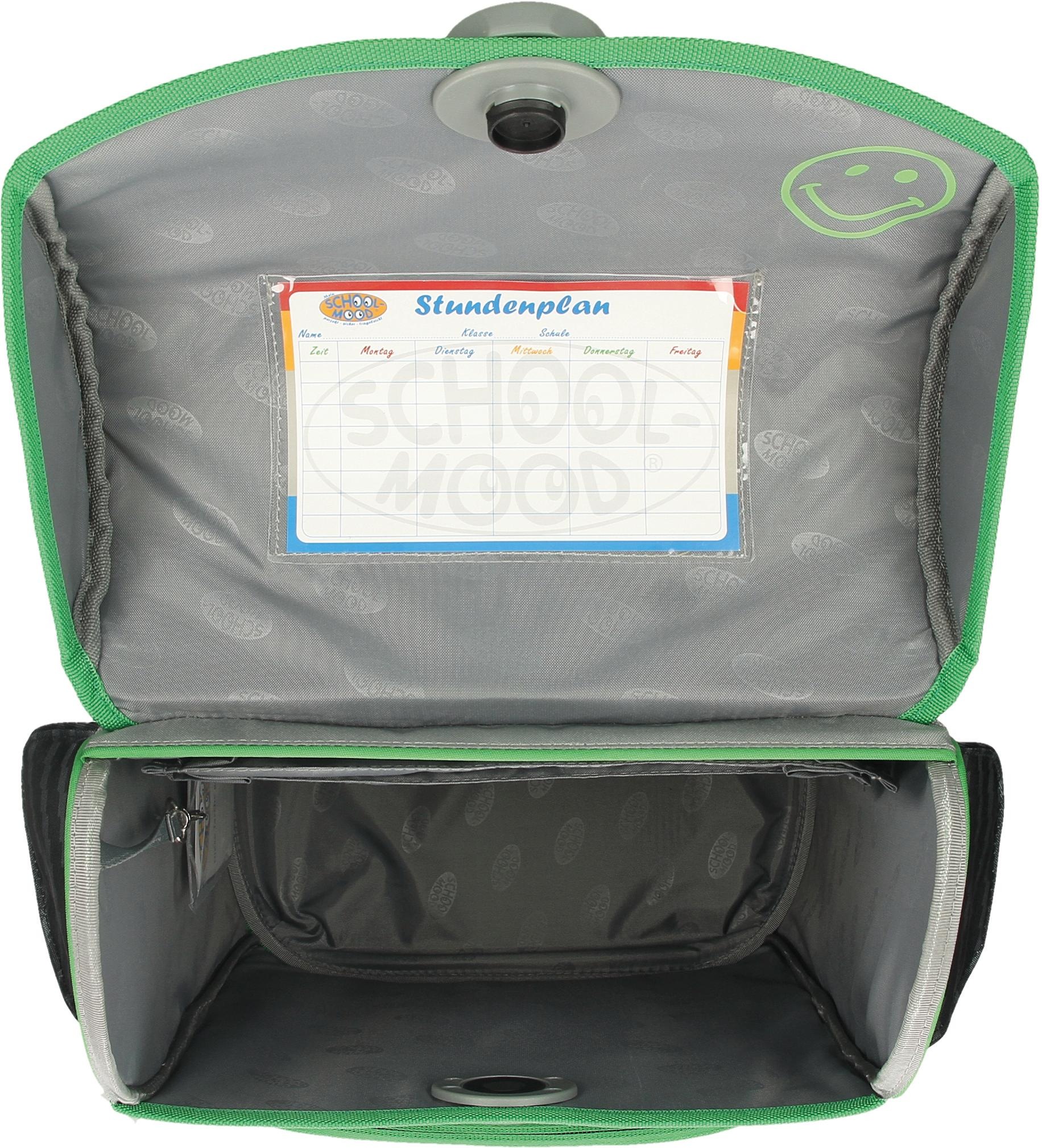 SCHOOL-MOOD® Schulranzen »Timeless eco, Leon«, Reflektoren, aus recyceltem Material