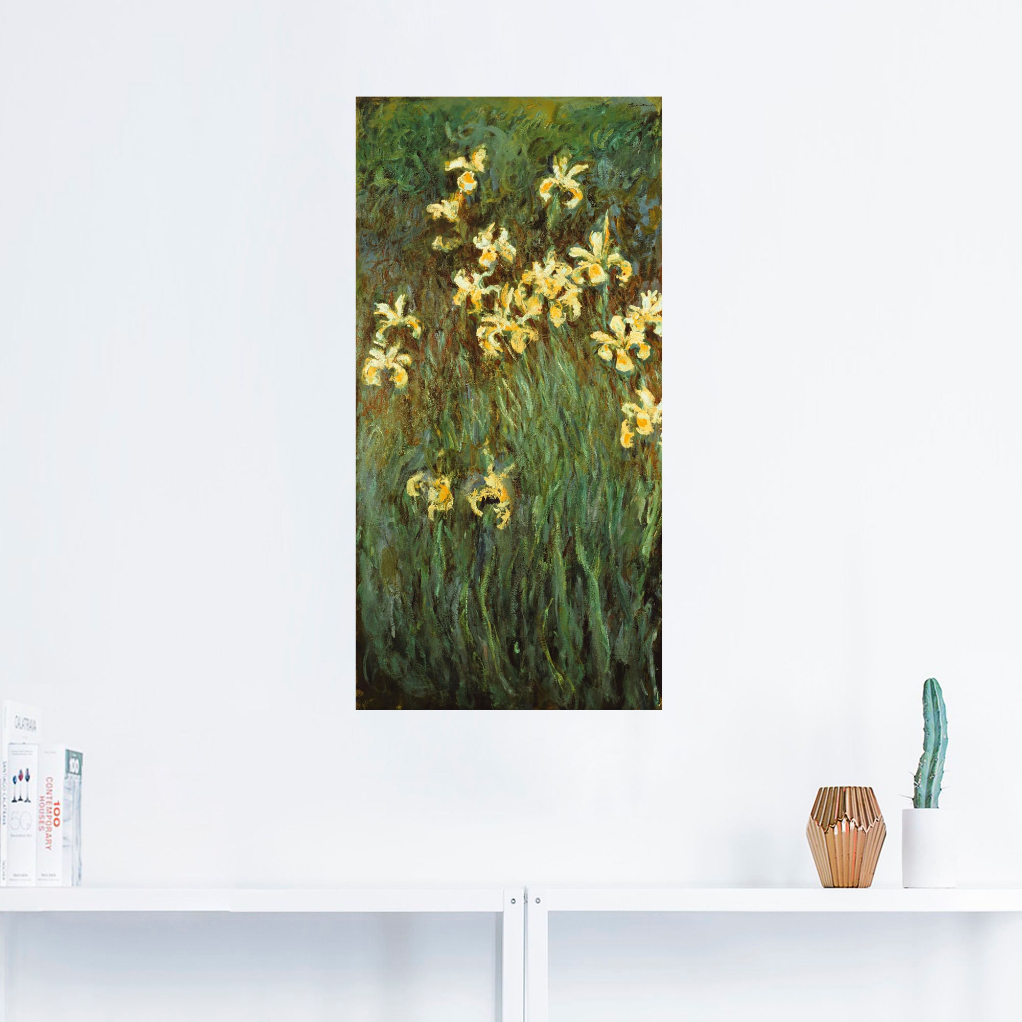 Artland Leinwandbild »Gelbe Iris.«, Blumenwiese, (1 St.), auf Keilrahmen gespannt