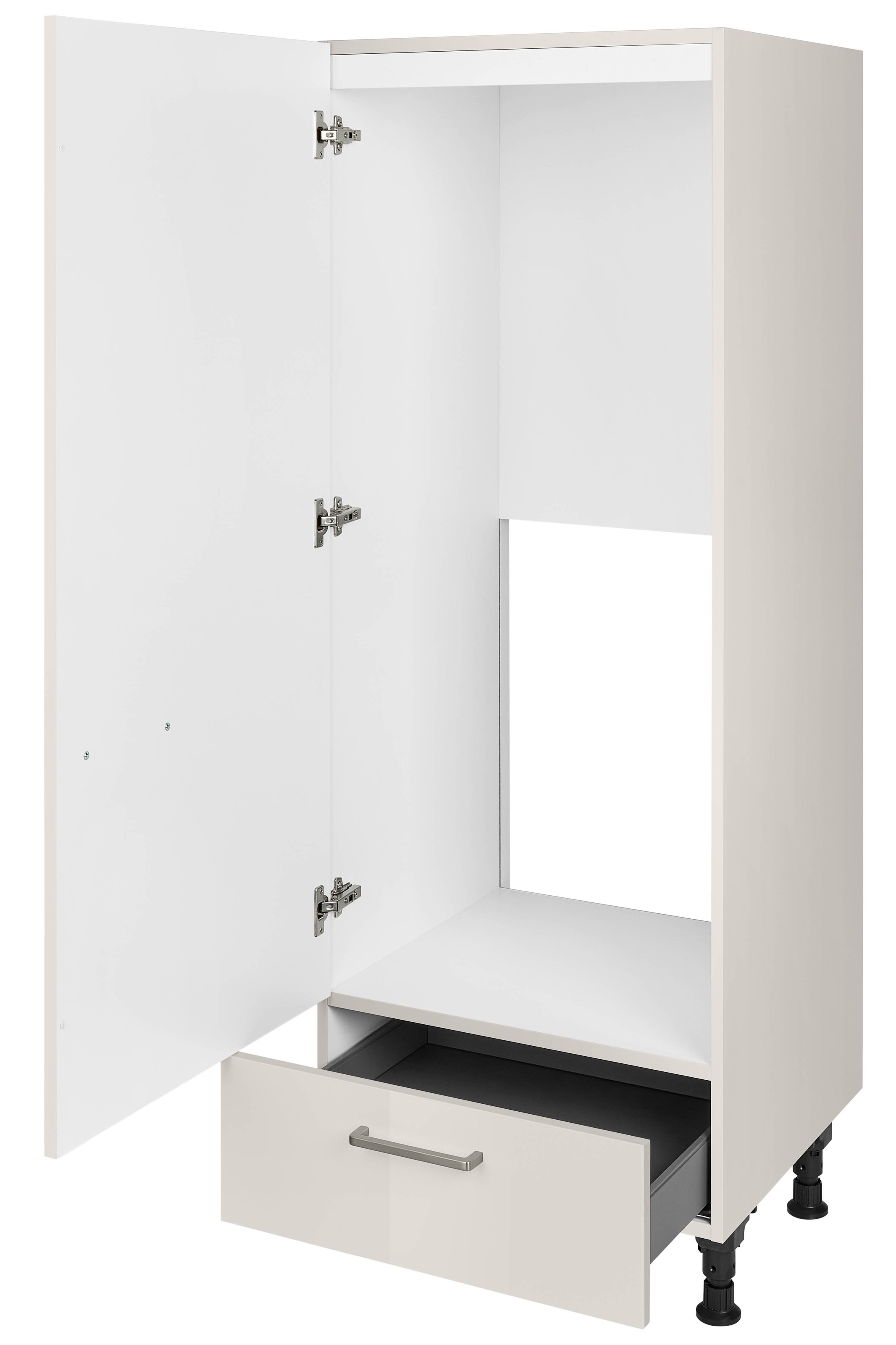 nobilia® Kühlumbauschrank »"Flash", Ausrichtung wählbar, mit Schubkasten,« vormontiert, Breite/Höhe: 60/167,8 cm