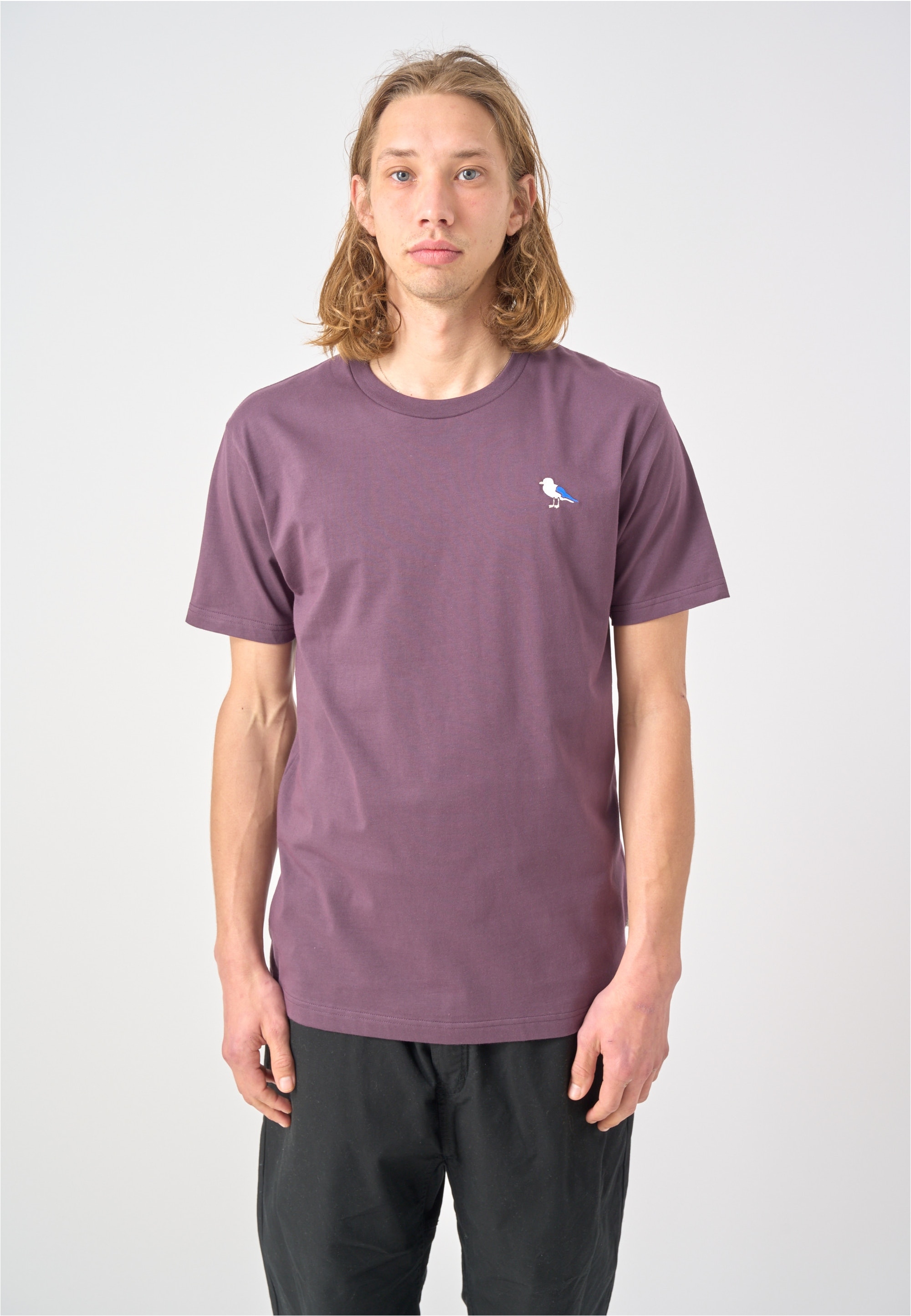 Cleptomanicx T-Shirt "Embro Gull" 1 Stk. tlg. mit Gull-Stickerei günstig online kaufen