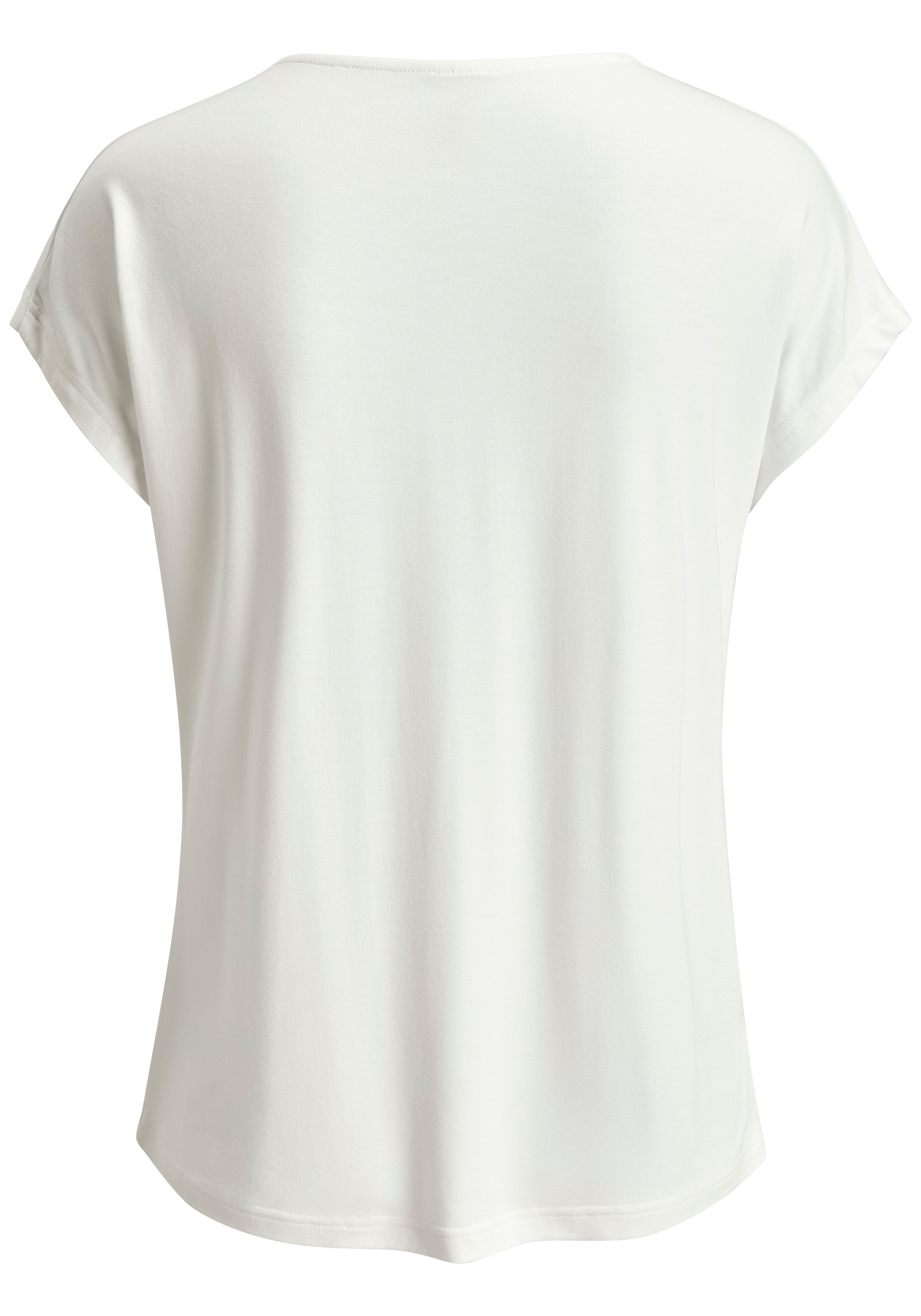 LASCANA V-Shirt "mit Spitze" aus angenehmer Viskose-Qualität günstig online kaufen