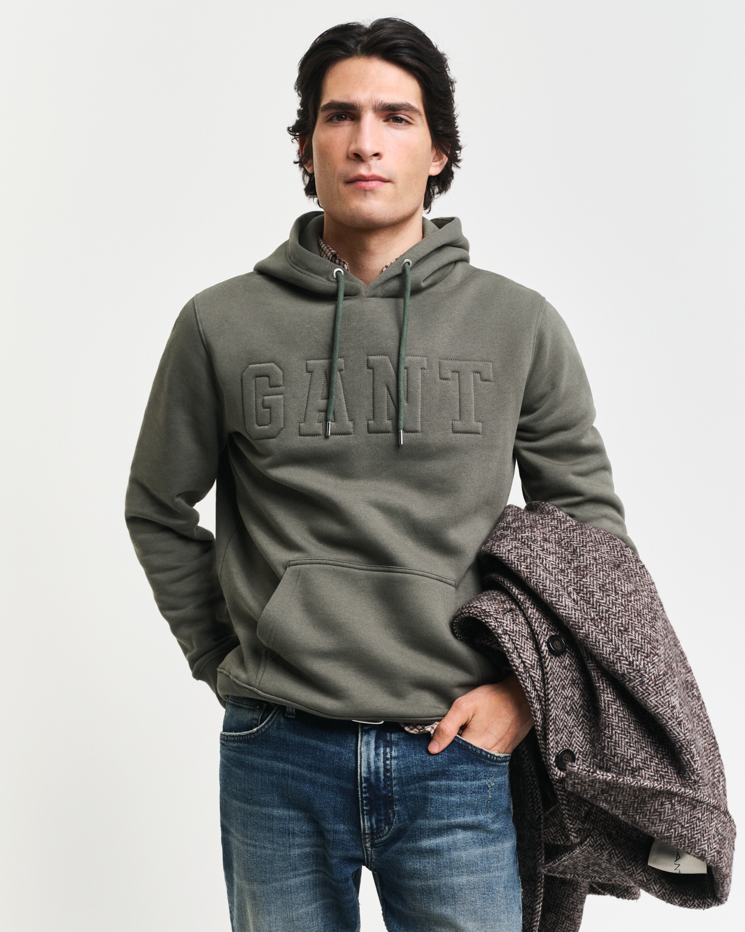 Gant Kapuzensweatshirt "EMBOSSED SWEAT HOODIE" günstig online kaufen